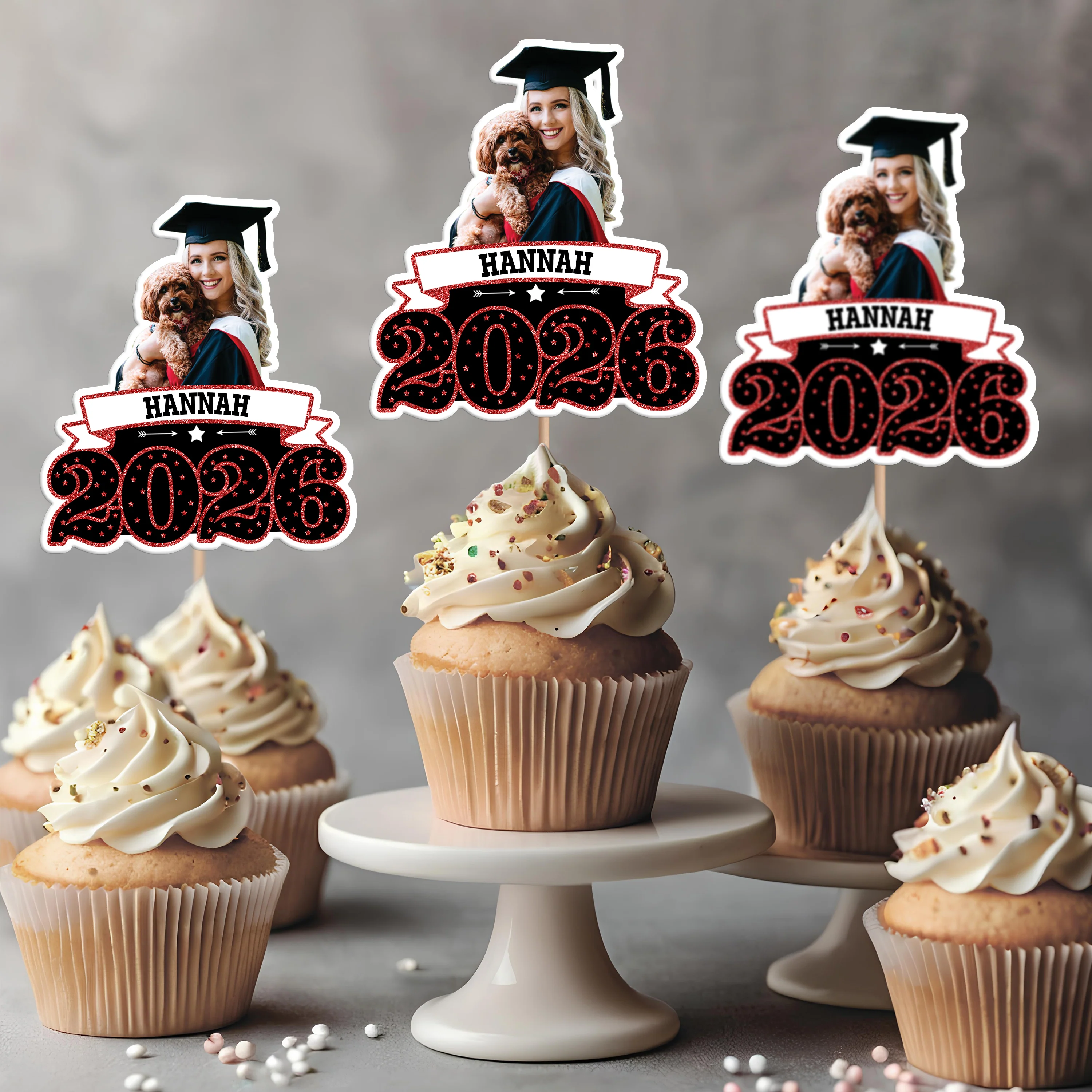 Custom Photo Congrats Graduation Cupcake Topper - Graduation Party Decor for Graduates HO82 901452 - Image 7