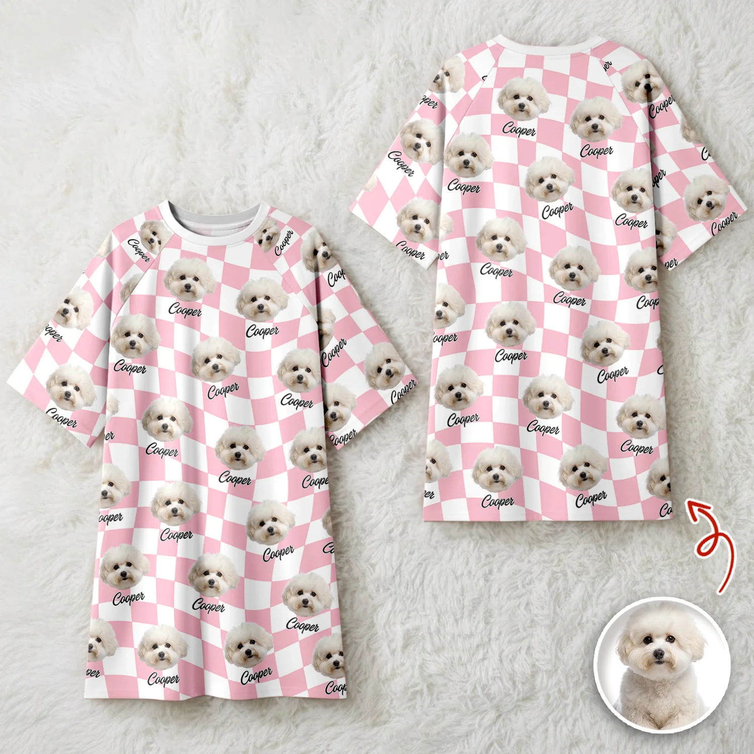 Custom Photo Nightgown Gift For Dog Owners TH10 898701 - Image 2