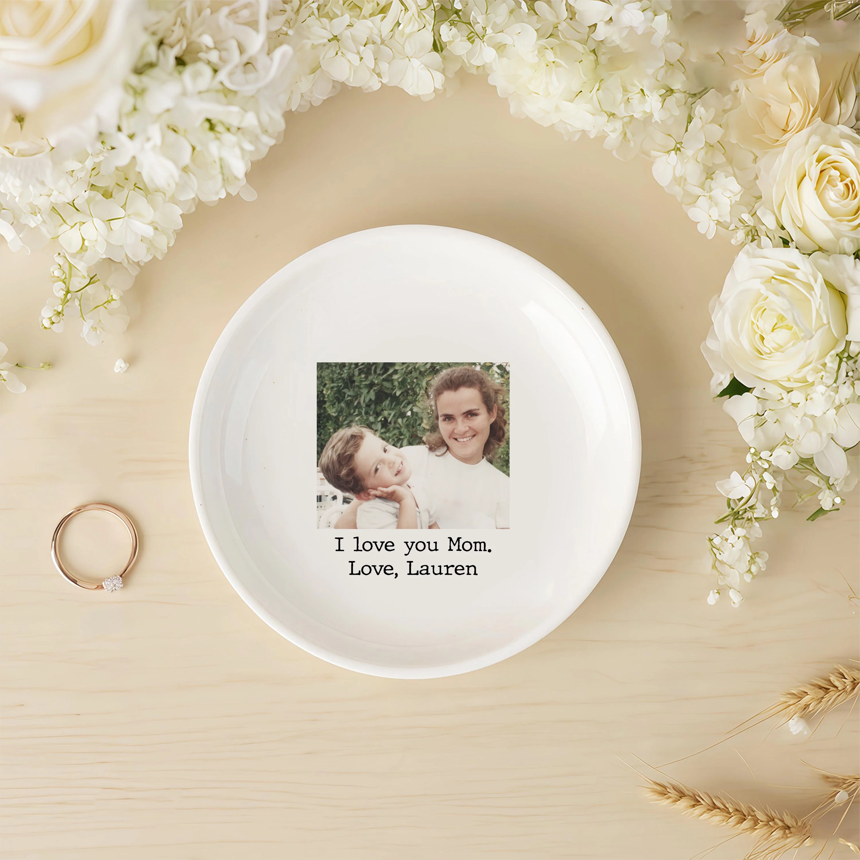 Custom Photo I Love You Mom Ring Dish Gift For Mom TH10 898879 - Image 8