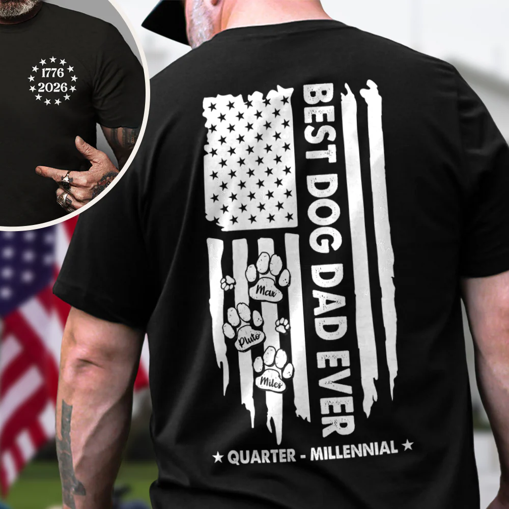 Personalized Faith Family & Freedom Back & Front Dark Shirt Custom Gift For Family LM32 899077 - Image 2