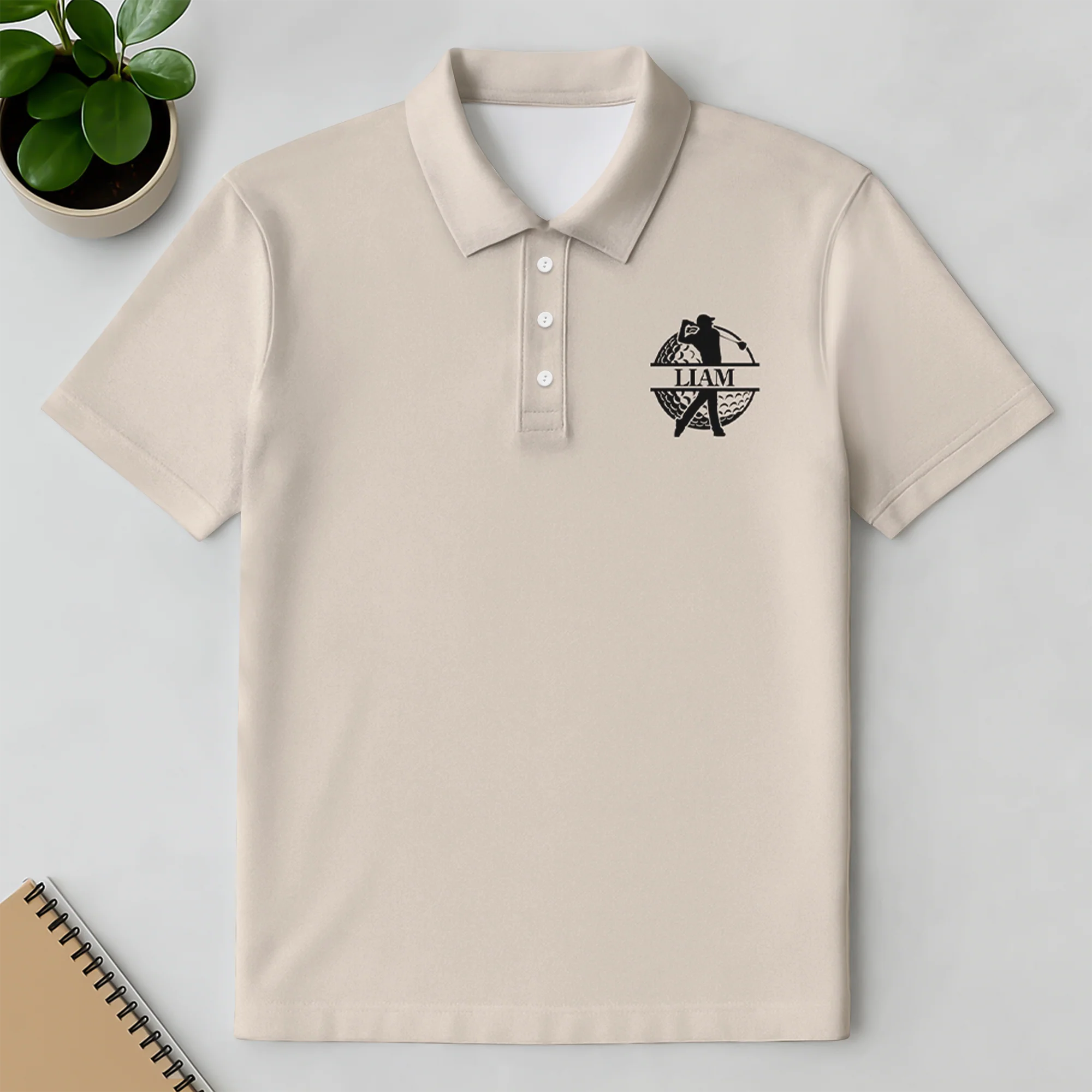Personalized Golf Ball Polo Shirt Gift For Golfer, Golf Lovers HA75 898574 - Image 3