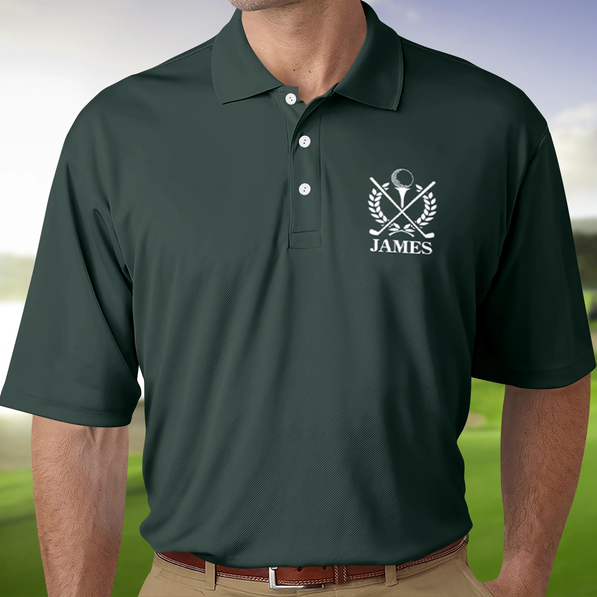 Personalized Golf Ball Polo Shirt Gift For Golfer, Golf Lovers HA75 898574 - Image 5