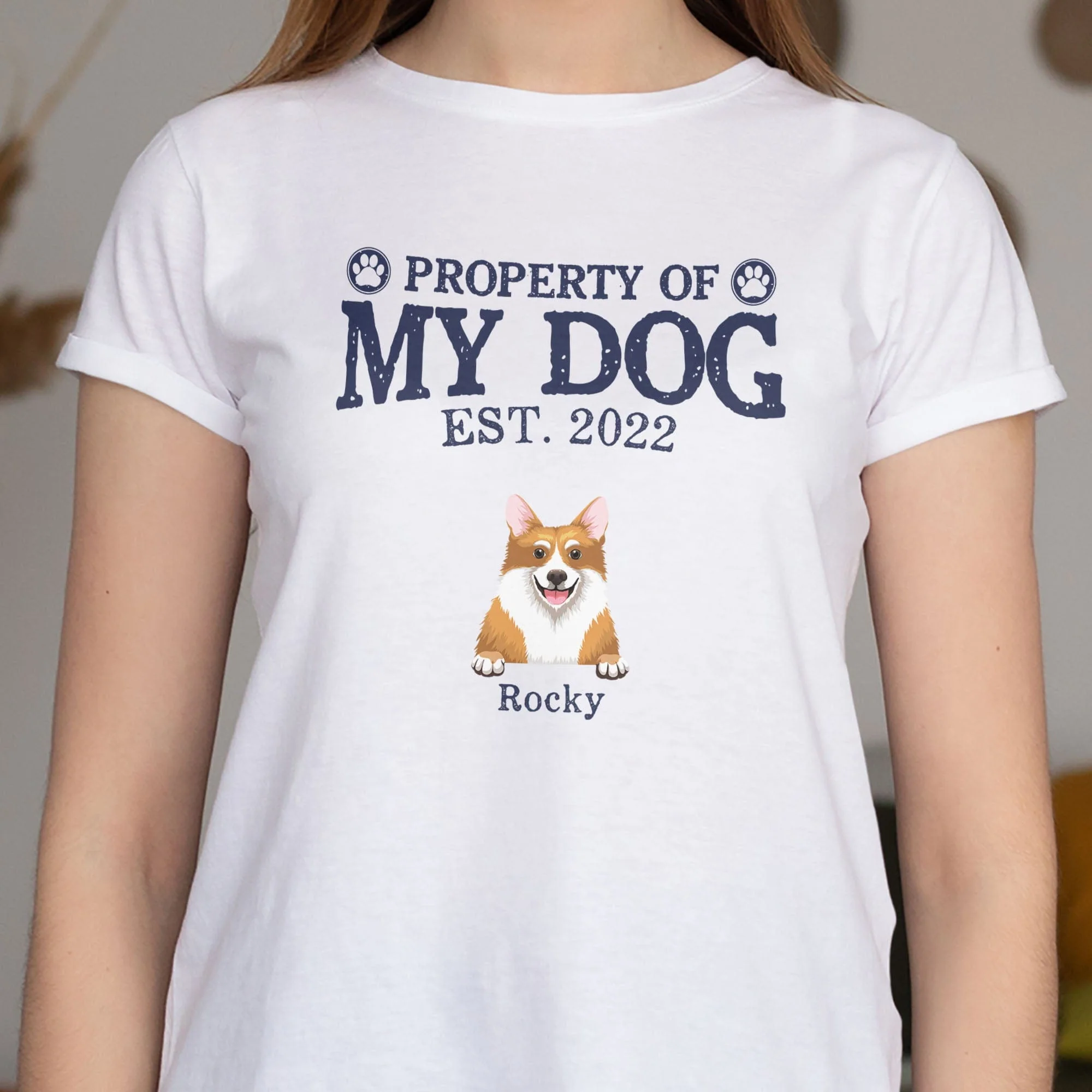 Property Pawperty Of My Dogs Custom Bright Shirt C193 - Image 3