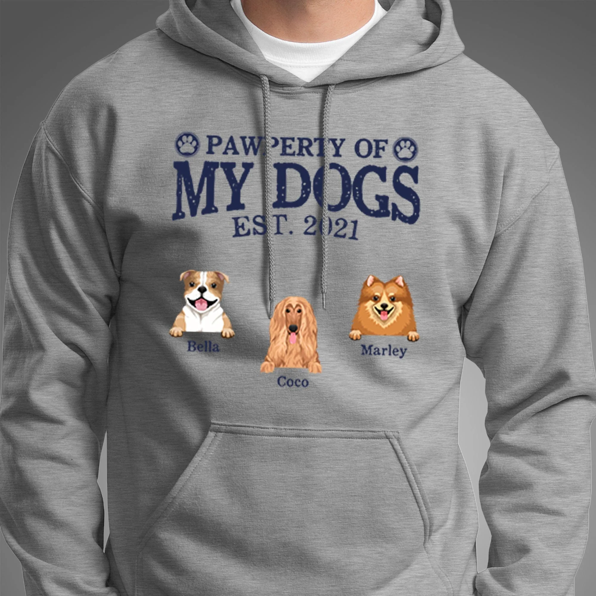 Property Pawperty Of My Dogs Custom Bright Shirt C193 - Image 4
