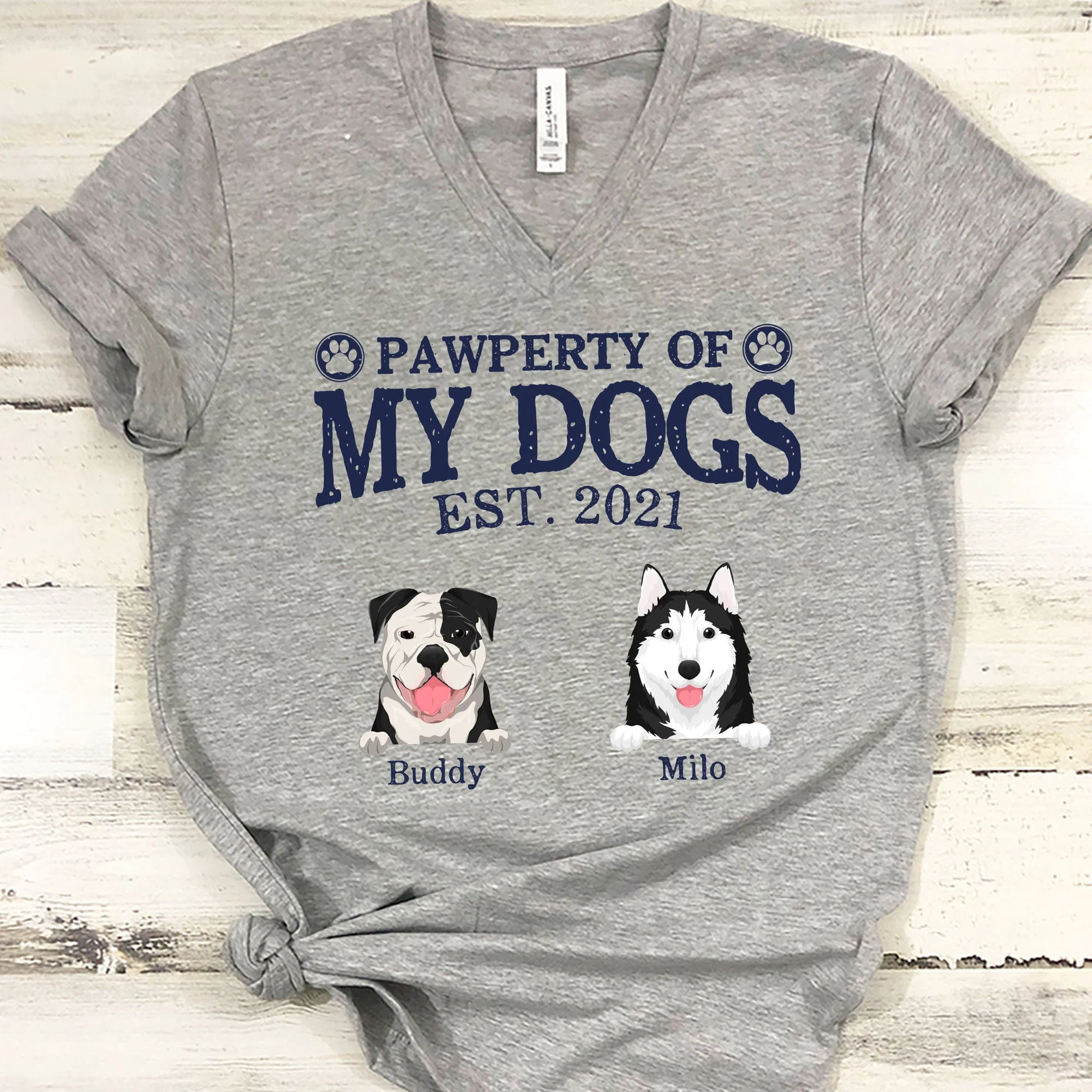 Property Pawperty Of My Dogs Custom Bright Shirt C193 - Image 5