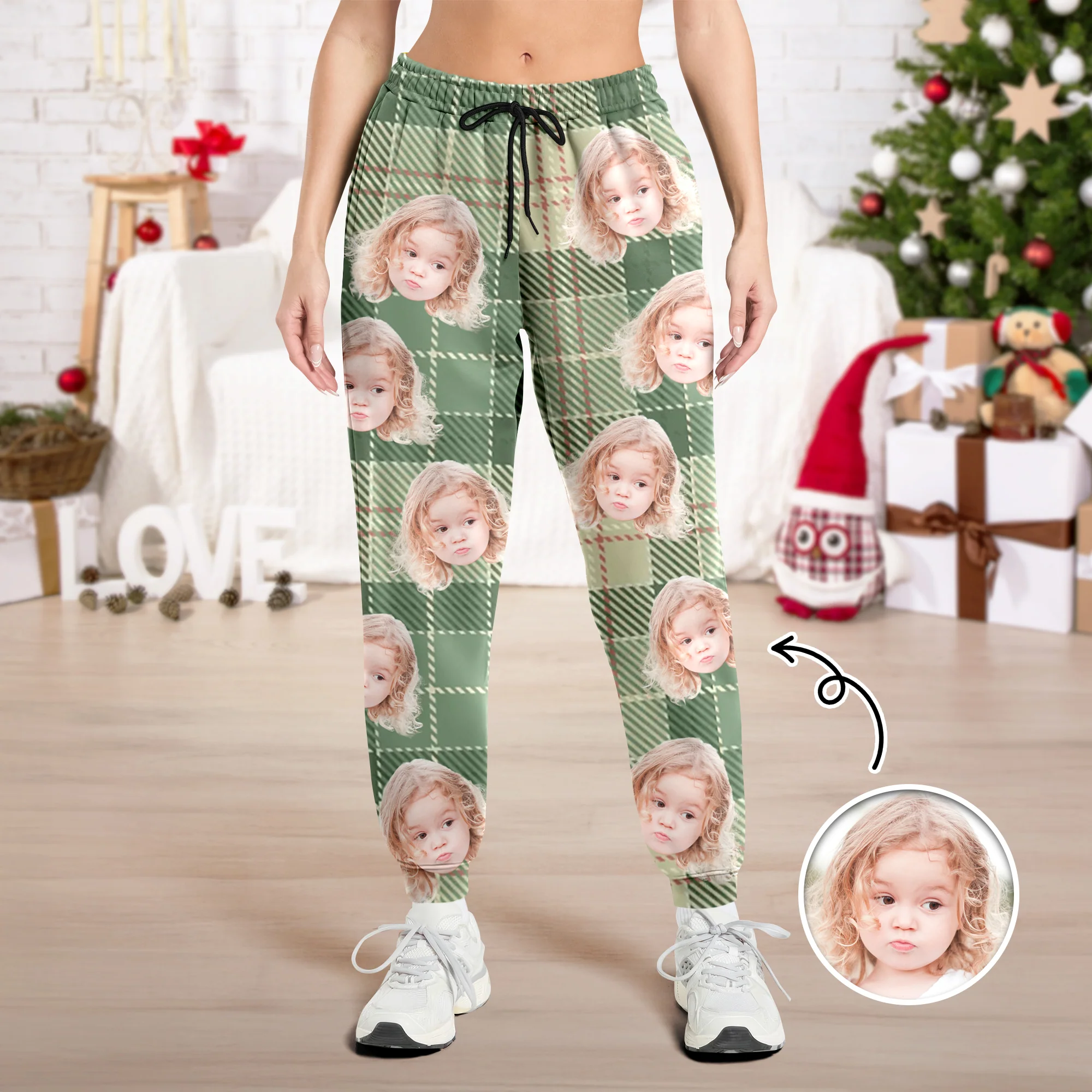 Custom Face Photo Sweatpants Gift For Christmas HO82 894952 - Image 4