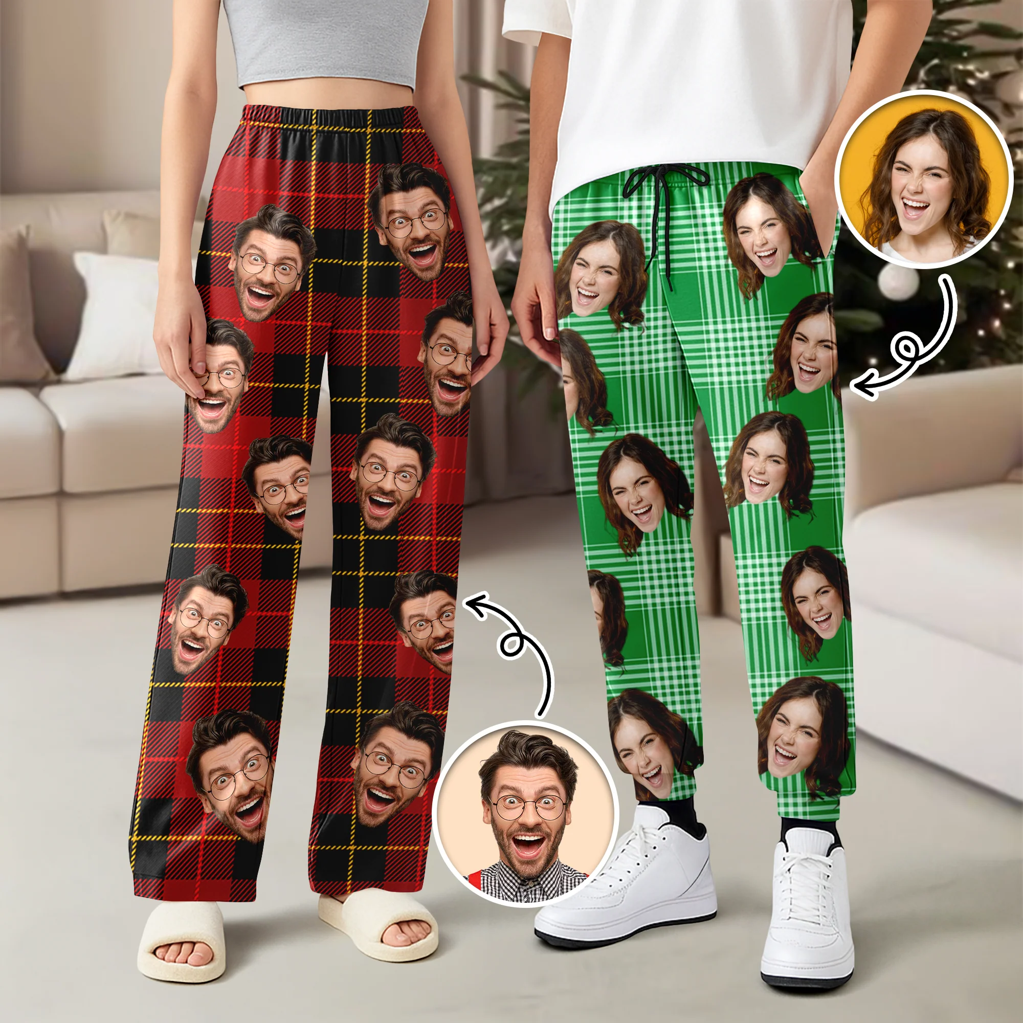 Custom Face Photo Sweatpants Gift For Christmas HO82 894952 - Image 6
