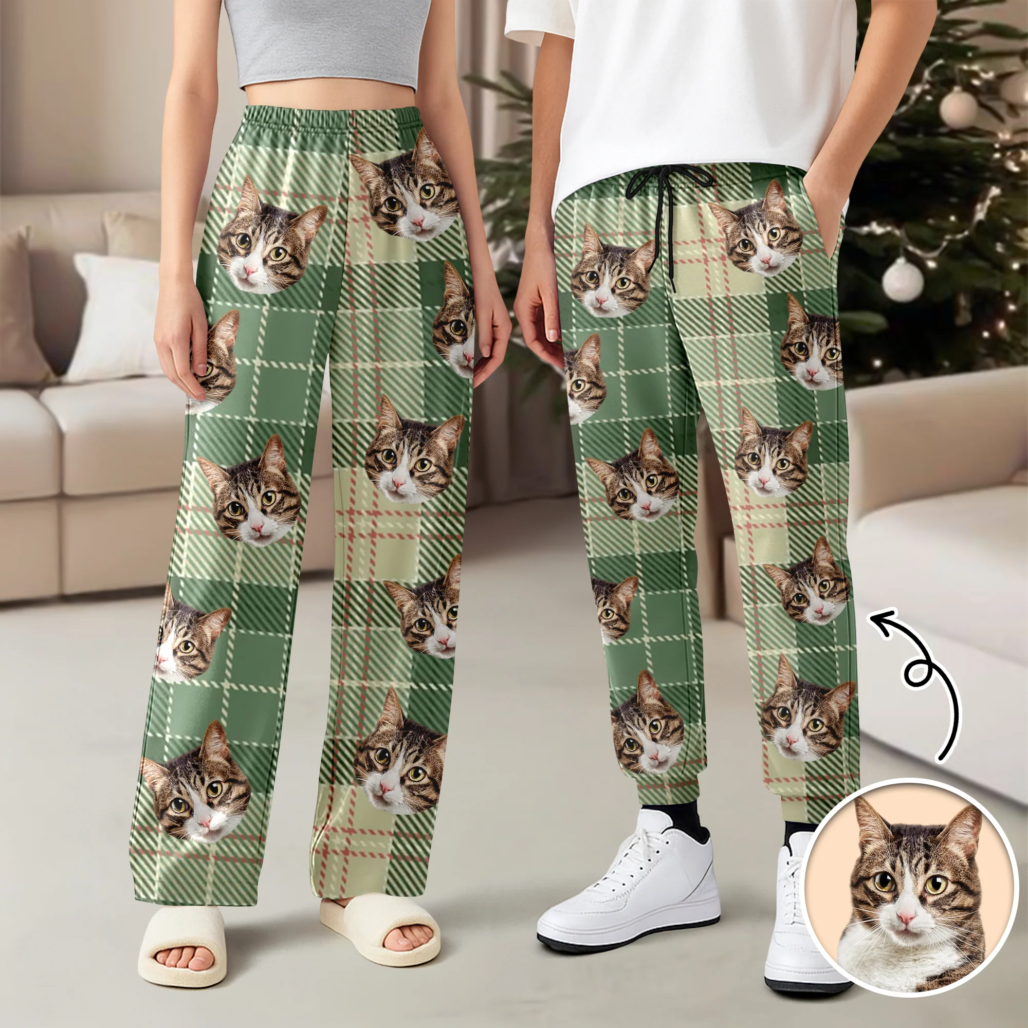 Custom Cat Photo Sweatpants Gift For Christmas HO82 894862 - Image 5