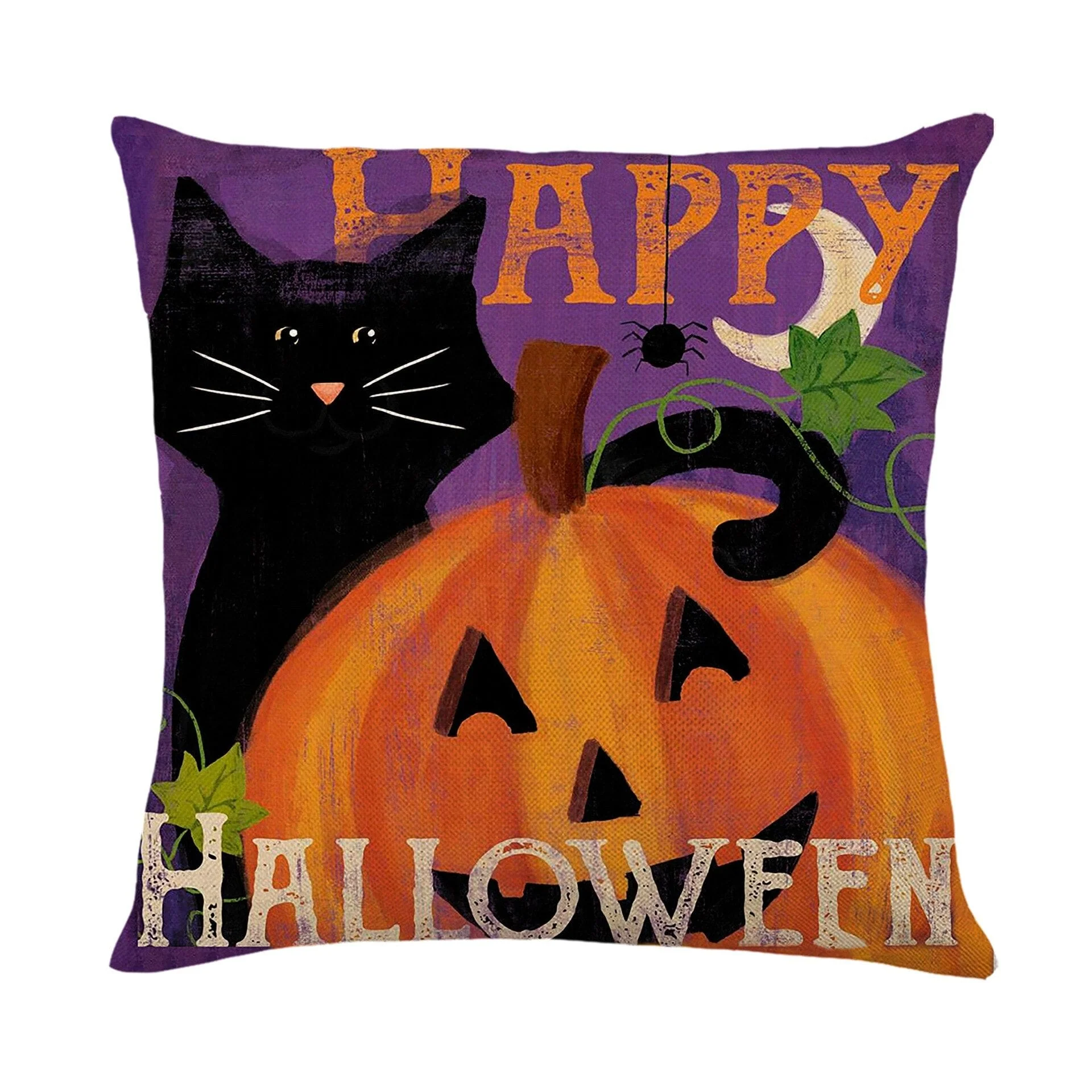 Pumpkin Halloween Decorative Pillow Case - Image 13