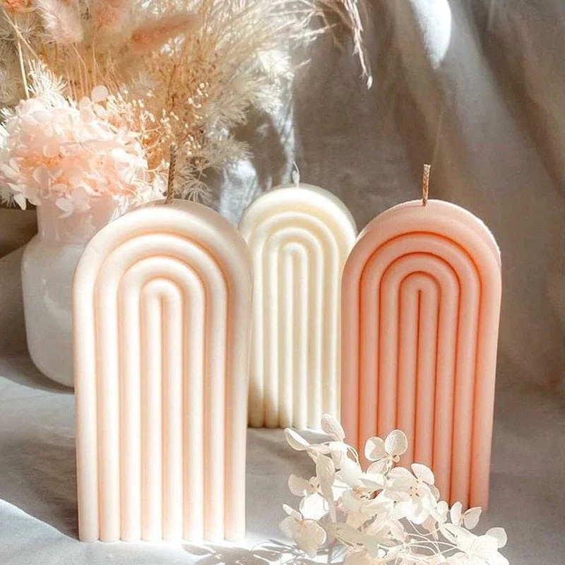 Rainbow Arch Candle Silicone Mold