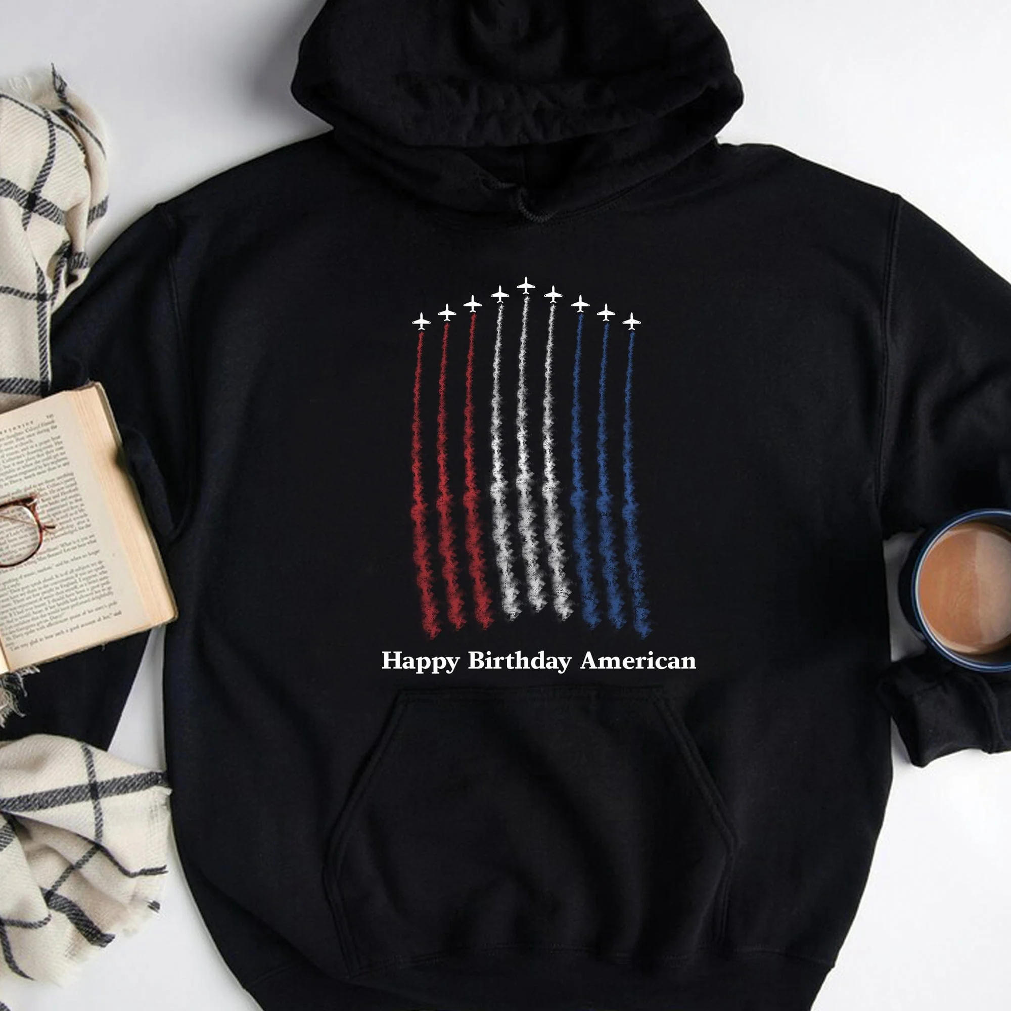 Red White Blue Air Force Flyover Personalized Custom 4 Th Of July Shirt H363 - Image 4