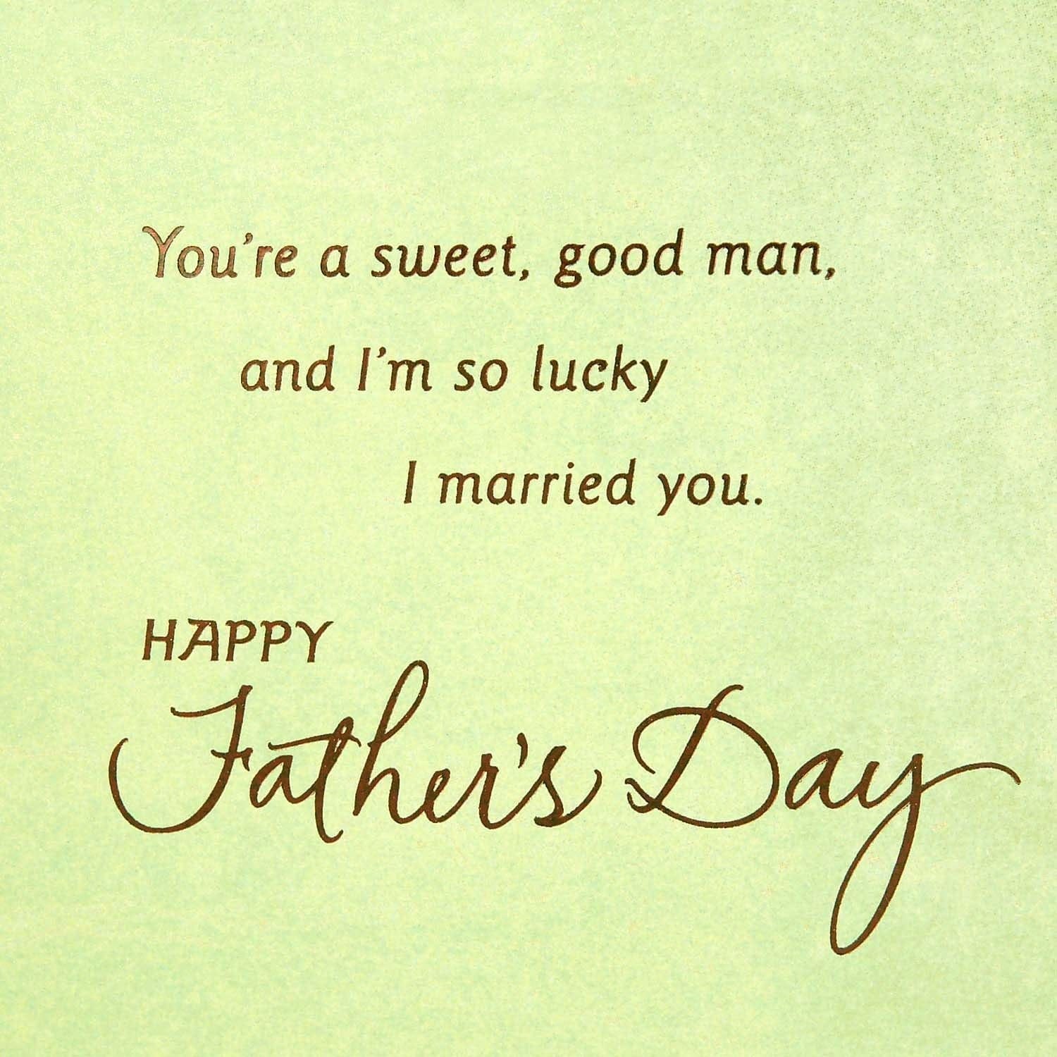 Romantic Father'S Day Card for Husband (Sweet and Good Man) (529FFW9512) - Image 4