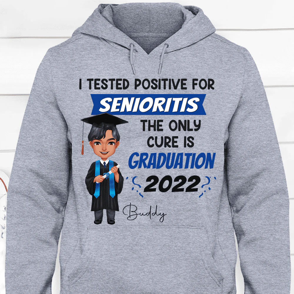 Senioritis graduation 2025 Chibi Graduation Shirt HN590 - Image 3
