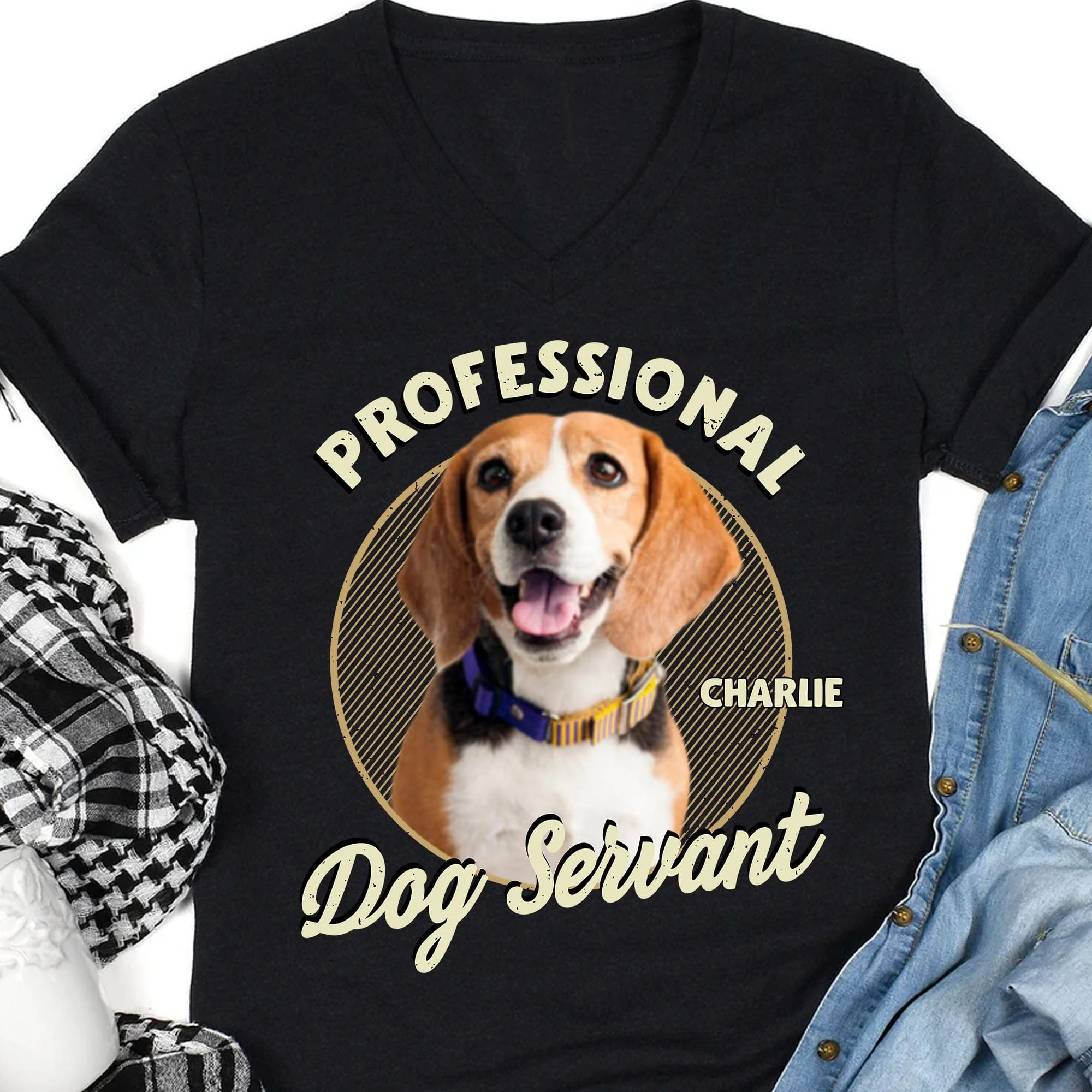 Servant Of Dog Cat Personalized Custom Photo Dog Cat Shirt C494 - Image 6
