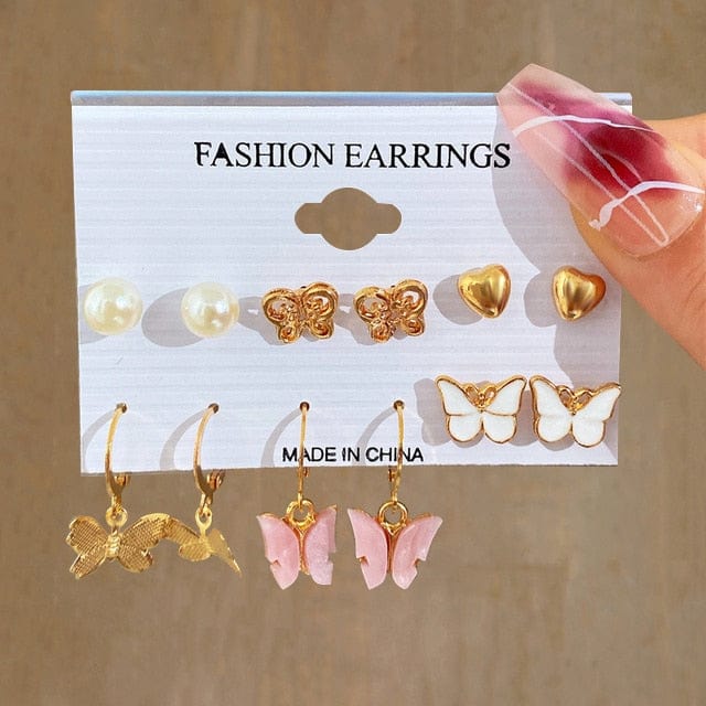 Set Metal Dangle Earrings - Image 14