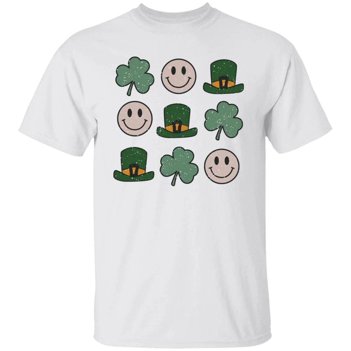 St Patricks Smiley Shamrock Irish Shirt