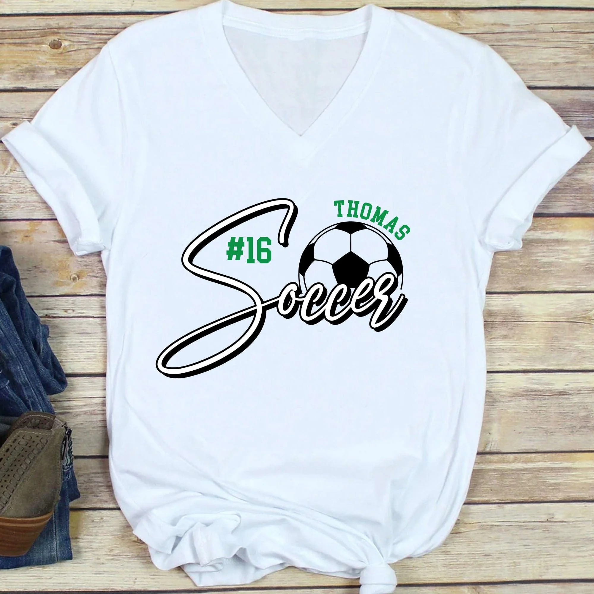 Soccer Team Shirt Custom Name Personalized Custom Soccer Shirt H523 - Image 5