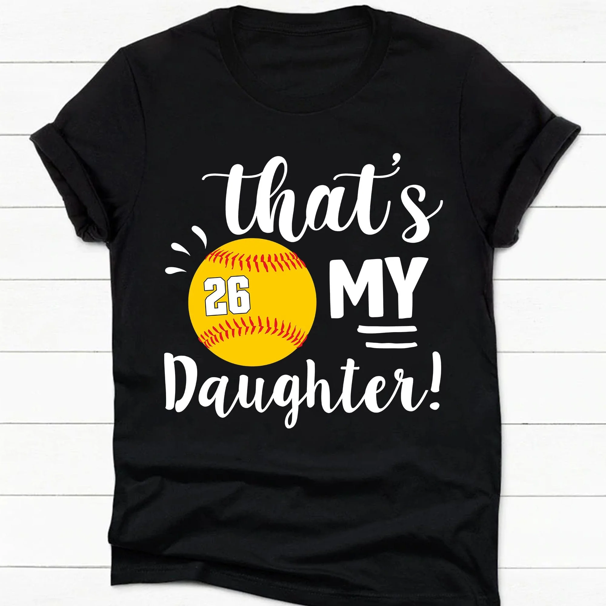 Softball Family That's My Softball Player Personalized Custom Softball Shirts C480 - Image 4