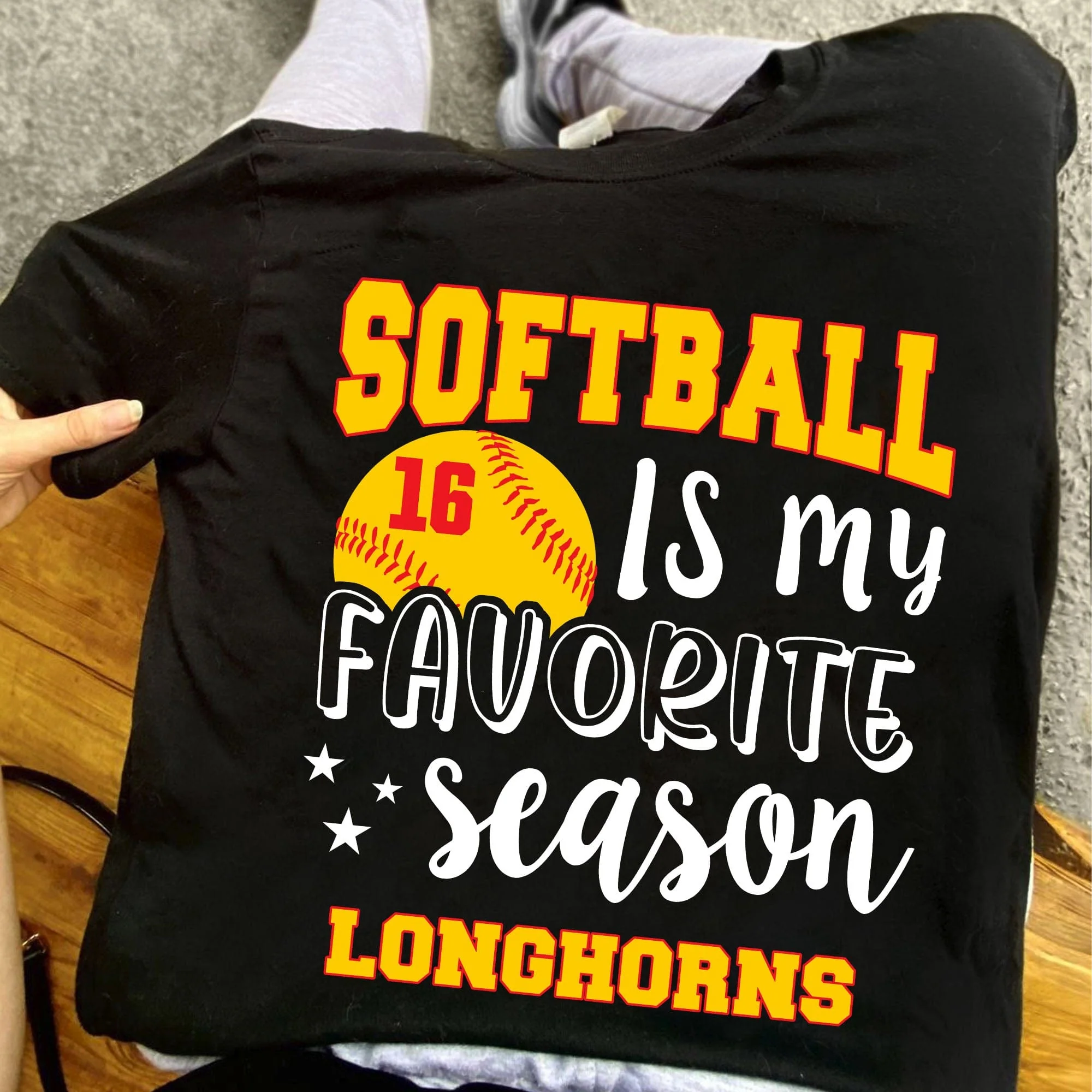 Softball Is My Favorite Season Personalized Custom Softball Shirts C499 - Image 2