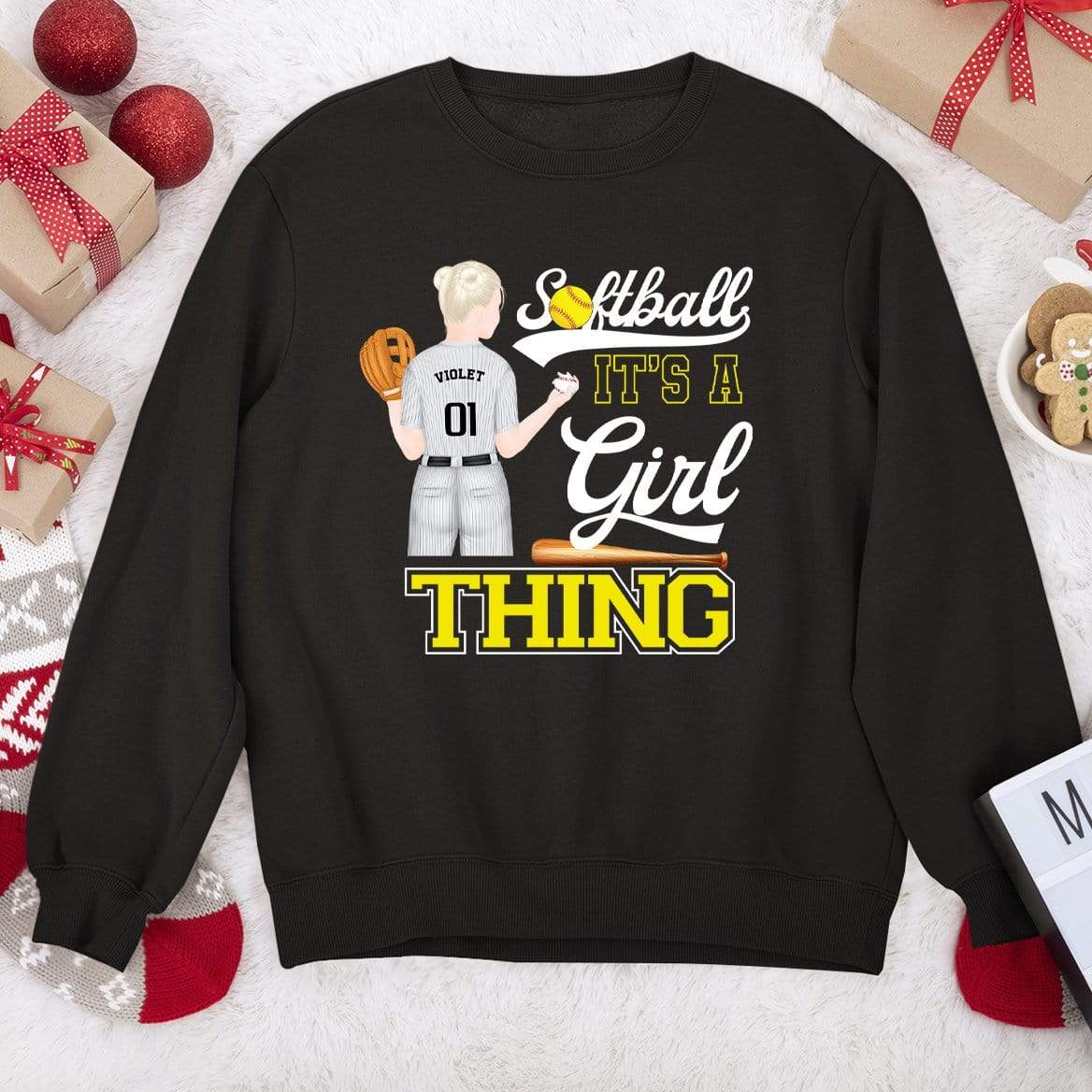 Softball Shirt, It's A Girl Thing Shirt, Softball Girl Shirt - Image 3