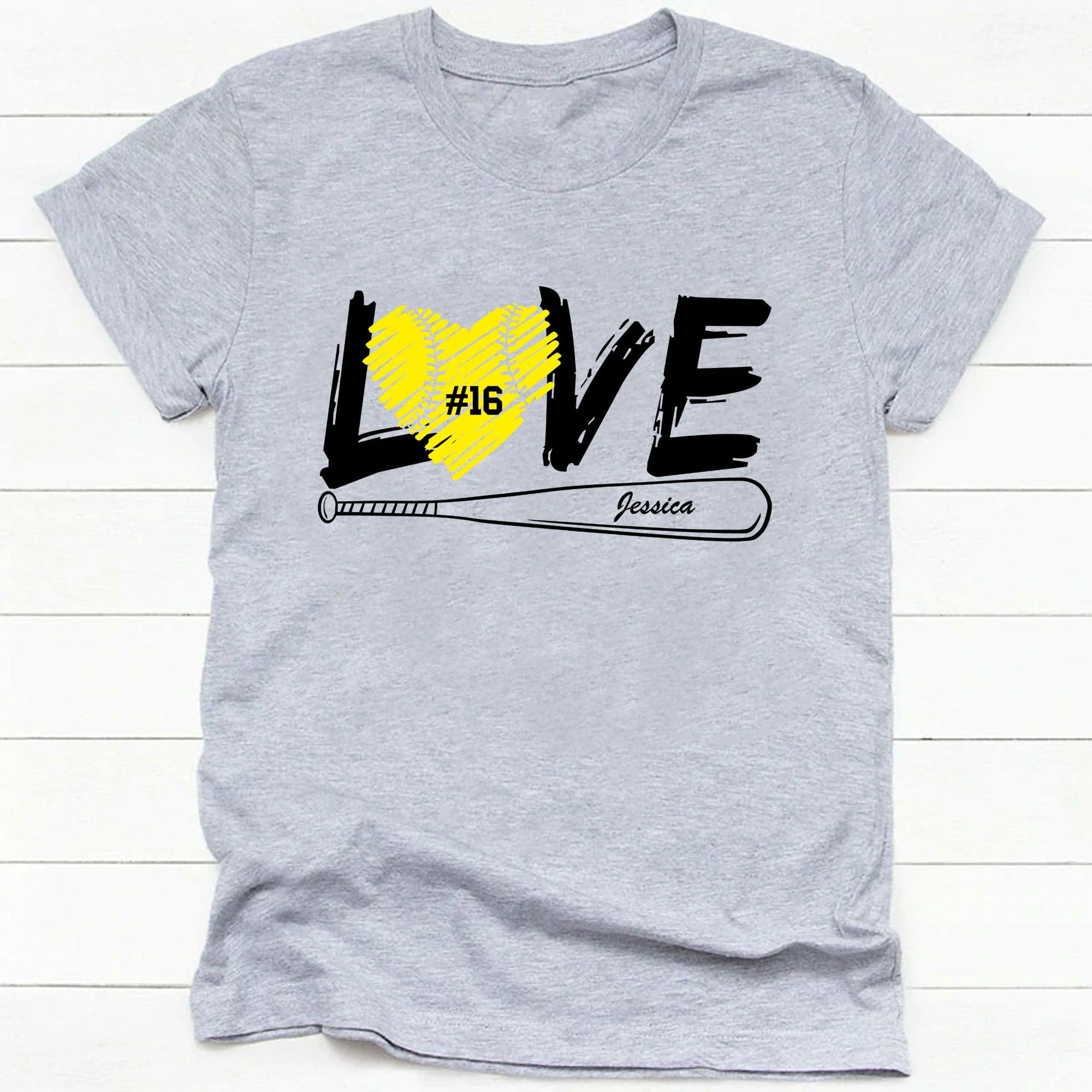 Softball Lover Fan Shirt Personalized Custom Softball Shirt H520 - Image 2