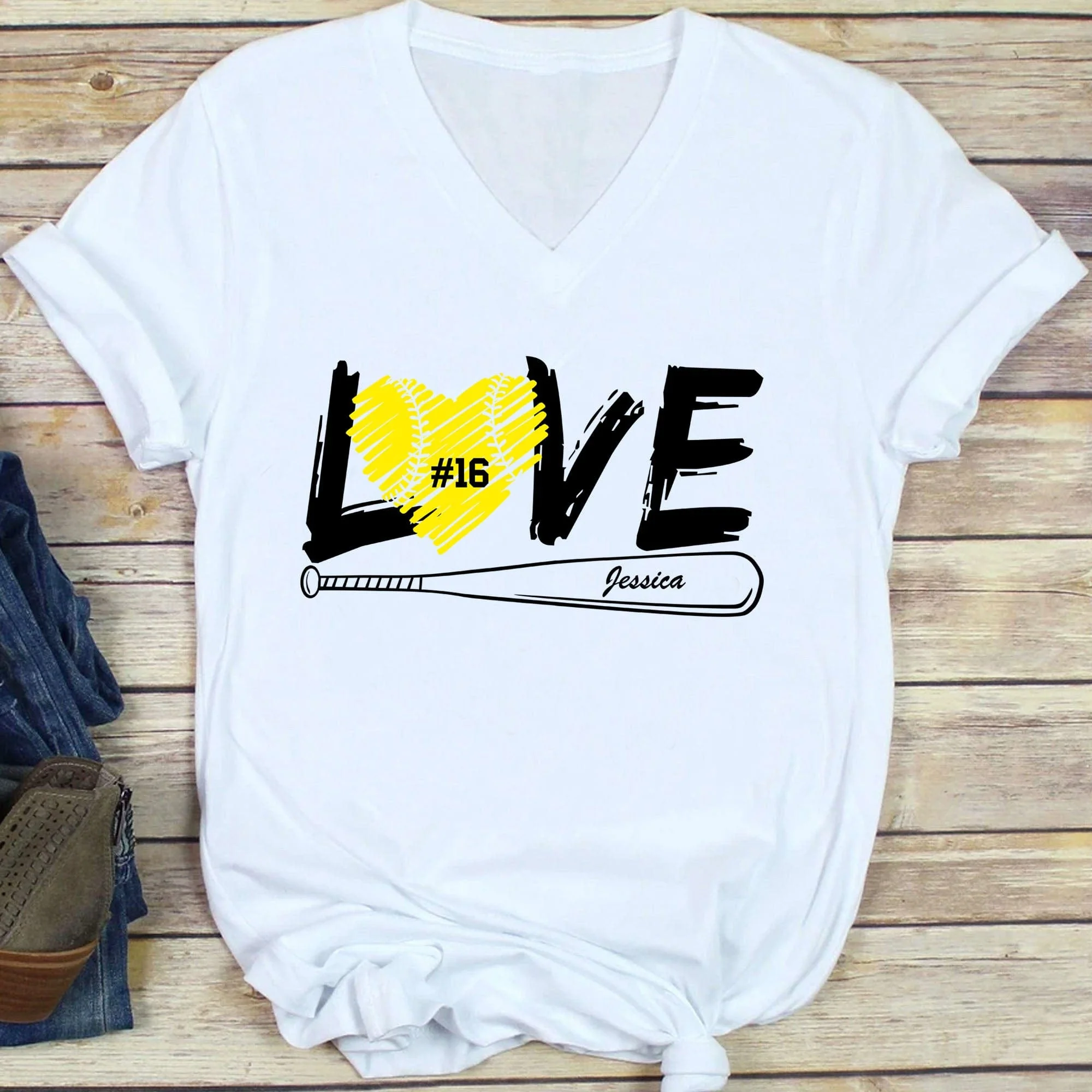 Softball Lover Fan Shirt Personalized Custom Softball Shirt H520 - Image 5