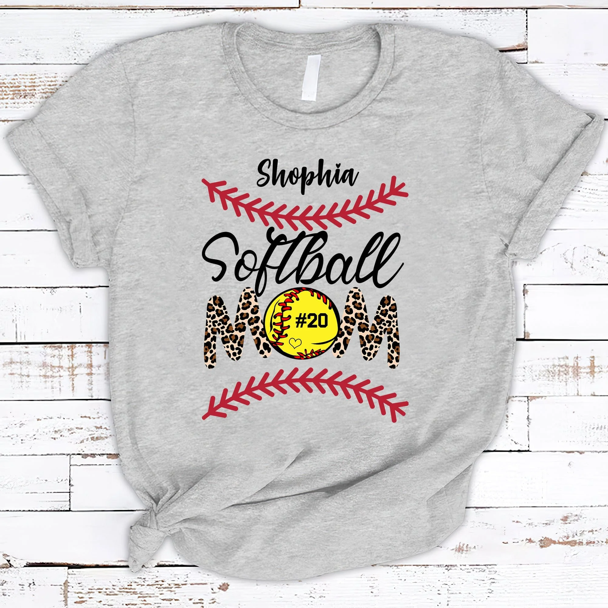 Softball Mom Shirt Personalized Custom Softball Shirt H498