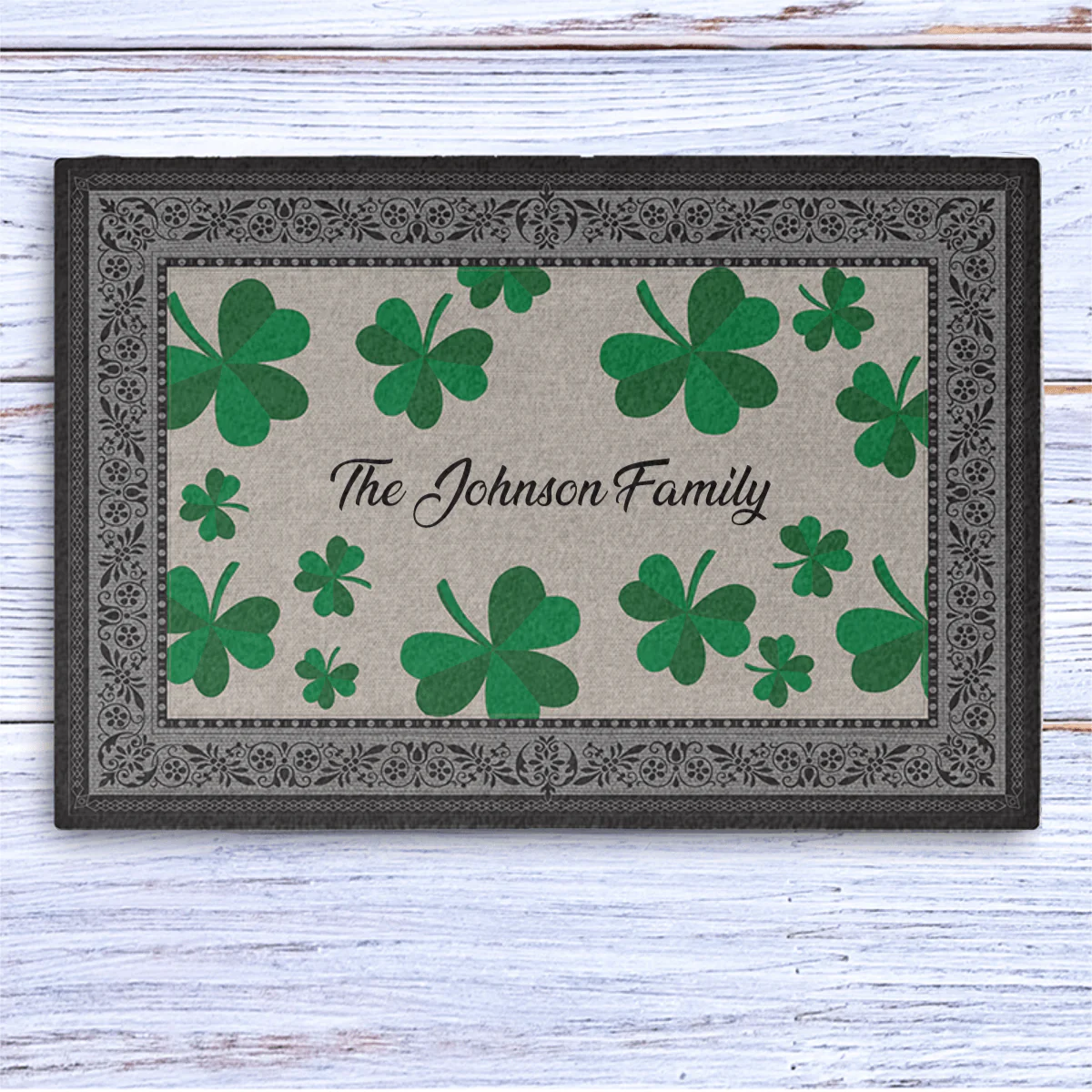 St.Patrick's Day Family Custom Doormat