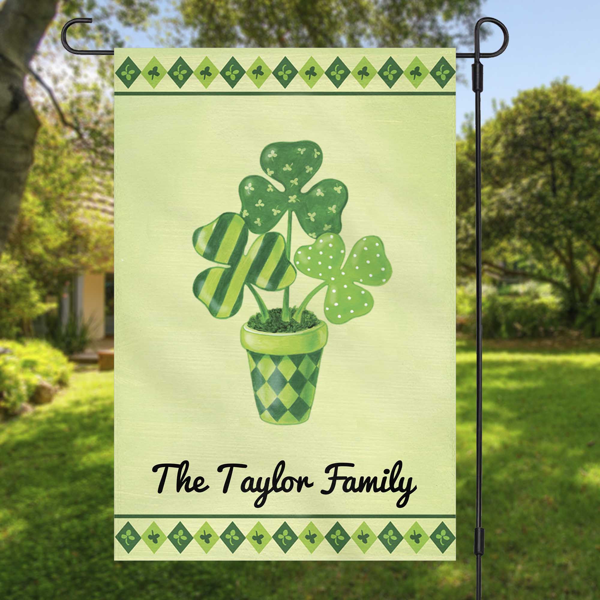St. Patricks Day Custom Garden Flag H127 - Image 2
