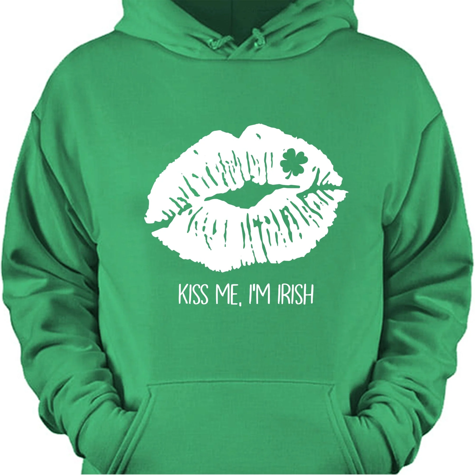 St. Patricks Day Distressed Kiss Custom Shirt - Image 2