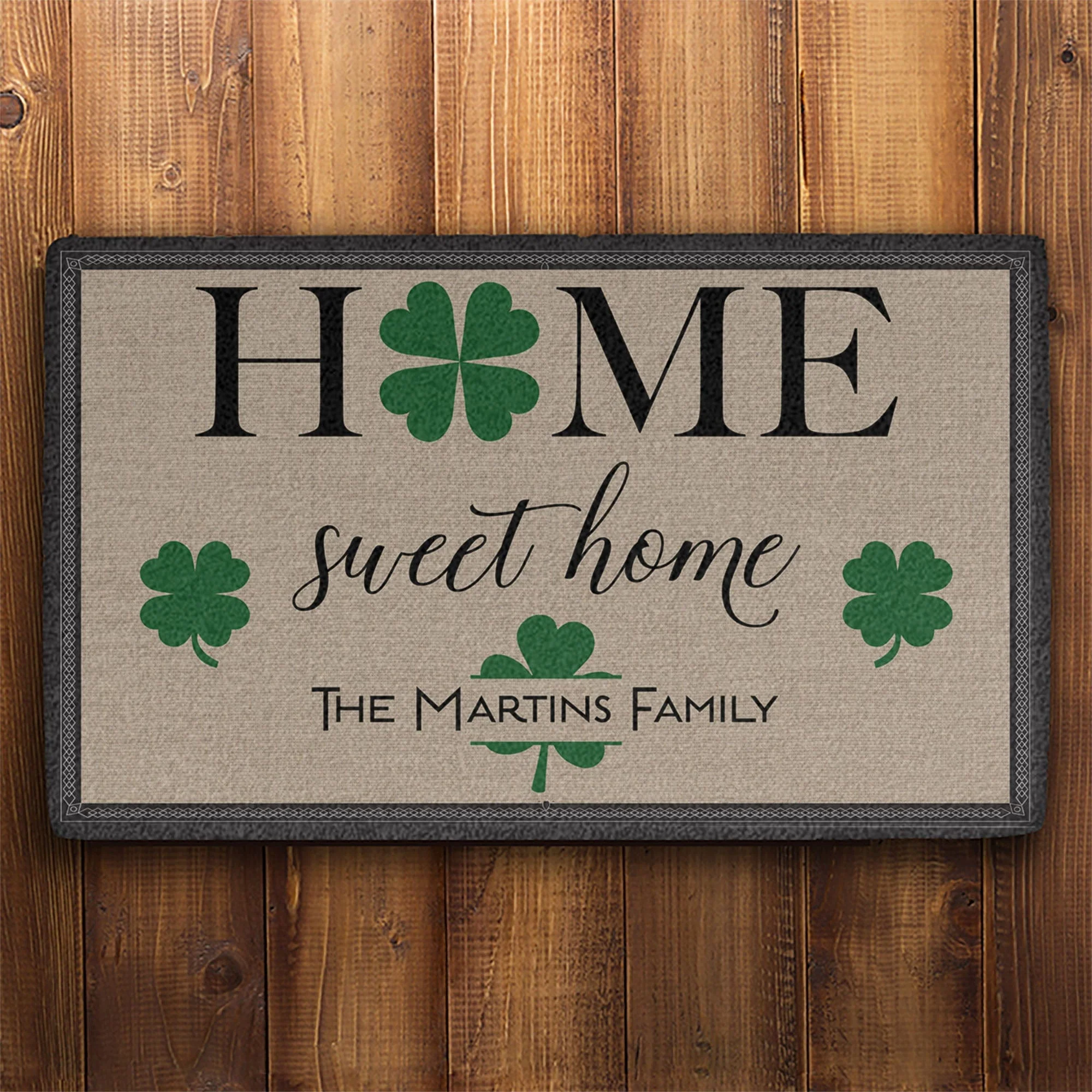 St. Patrick's Day Personalized Doormats T104 - Image 2