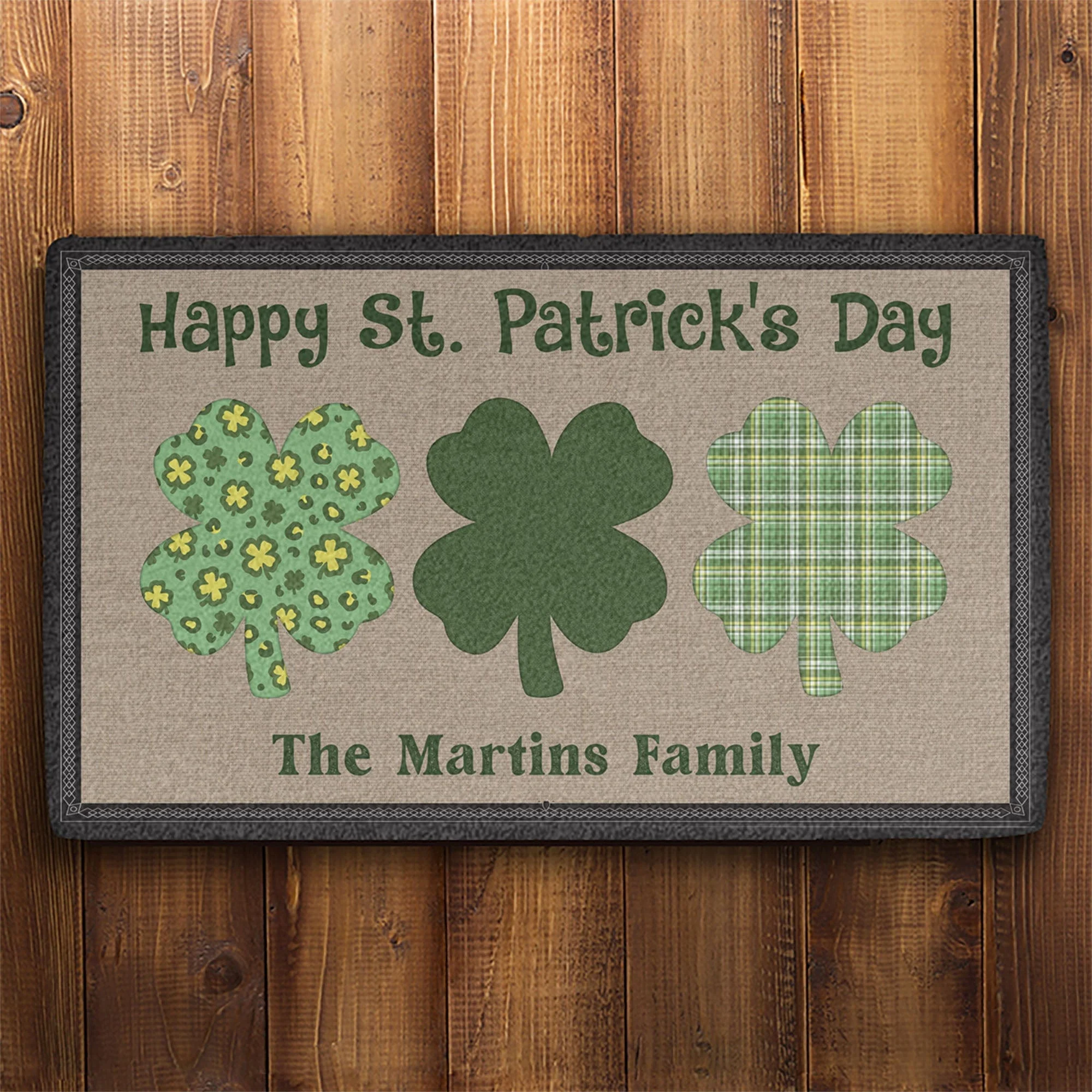 St. Patrick's Day Personalized Doormats T107 - Image 2