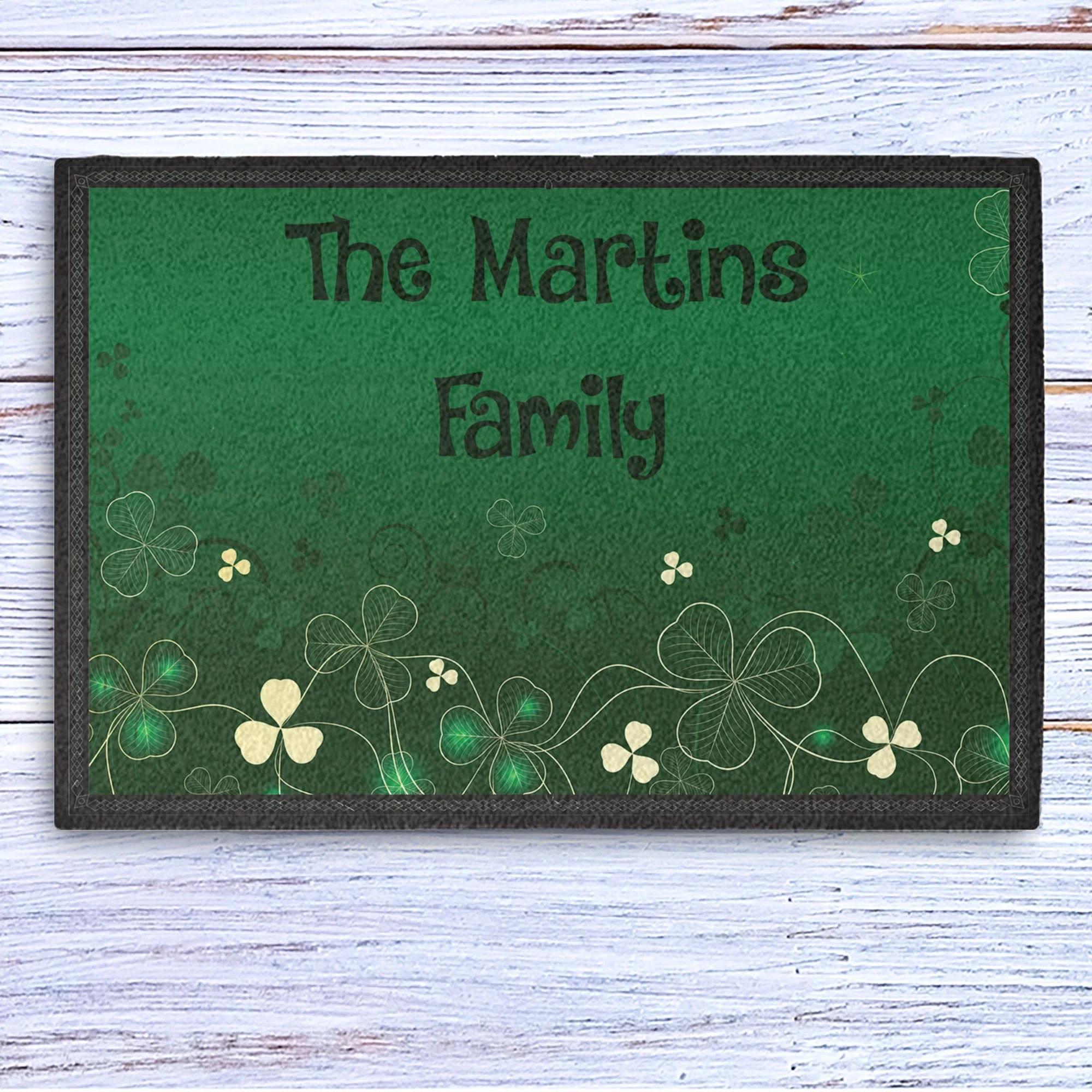 St. Patrick's Day Personalized Doormats T109