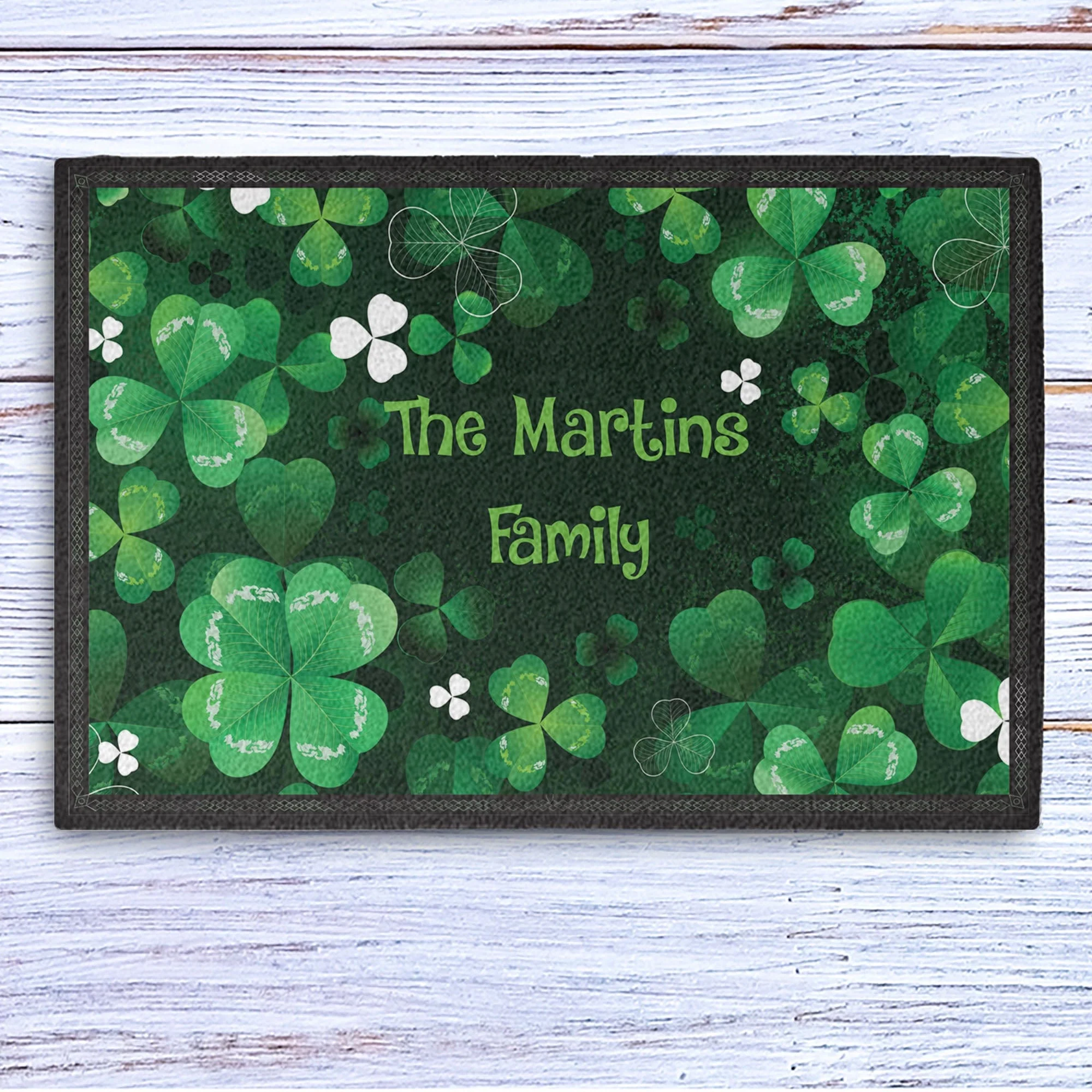 St. Patrick's Day Personalized Doormats T110