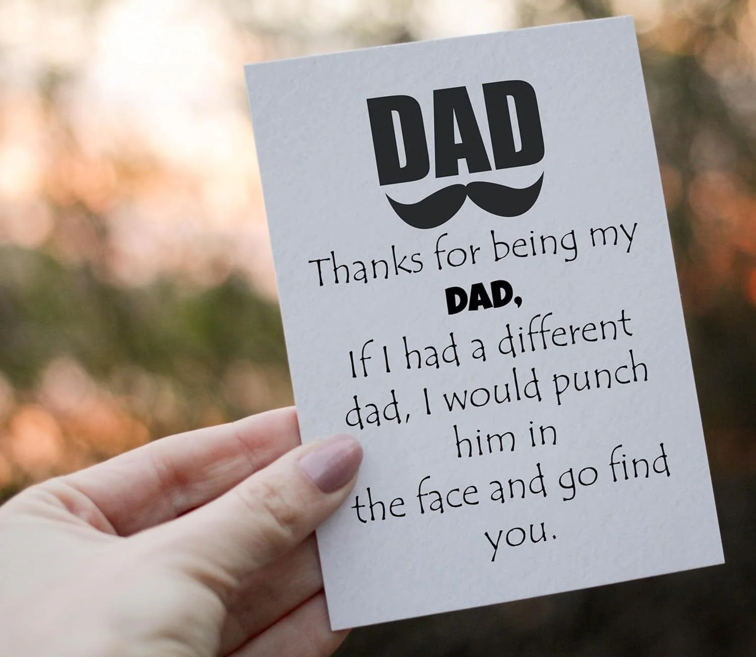 Thanks for Being My DAD Card - Fathers Day Card from Son, Daughter, Kids, Birthday Card - Size 5X7 Inch Folded Card Include Envelope, Sticker - Blank inside - Funny, Unique & Romantic Card - Image 6