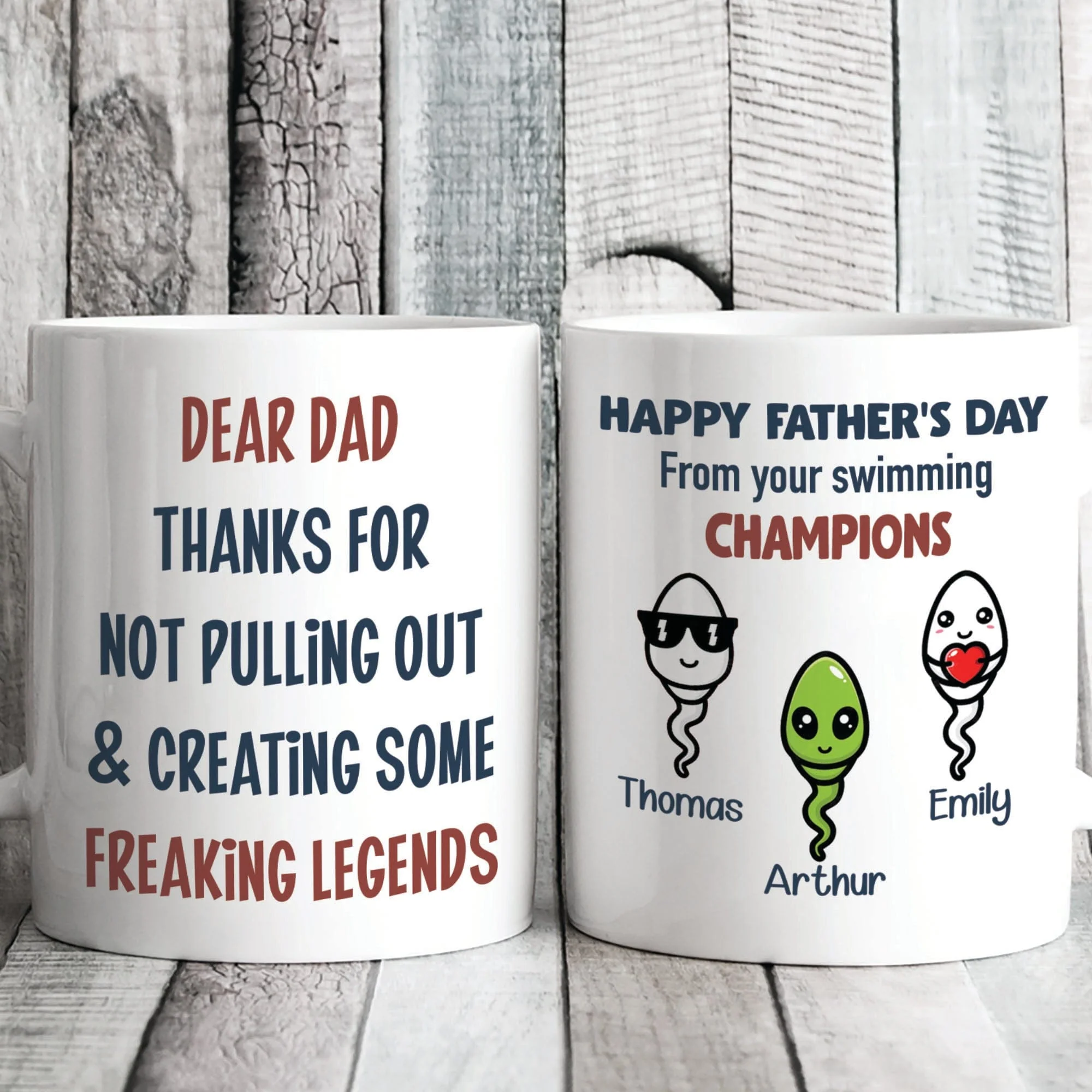 Thanks For Not Pulling Out Personalized Custom Father's Day Birthday Mug C350 890755