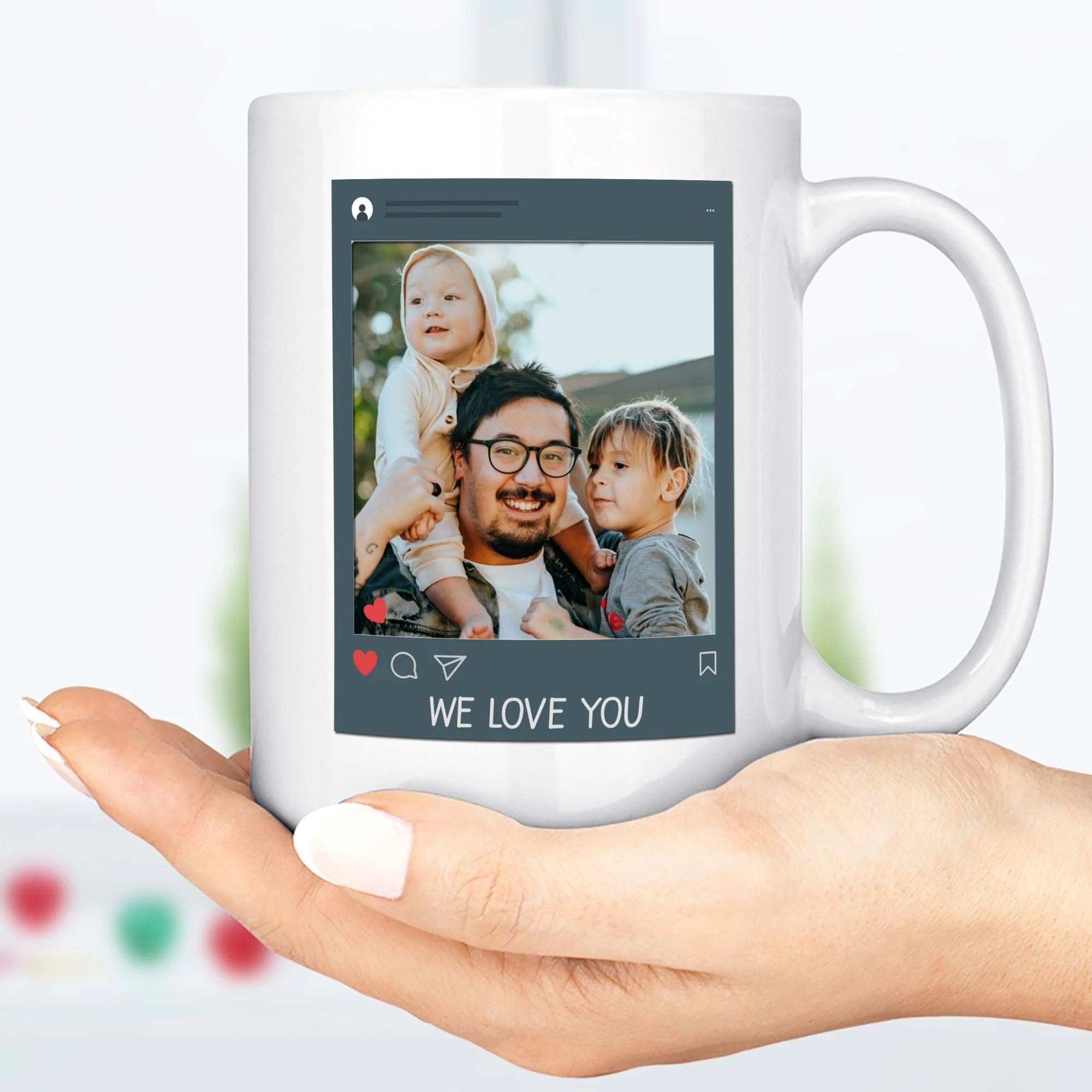 Thanks For Sharing Your DNA Personalized Custom Father's Day Birthday Photo Mug C336 - Image 3