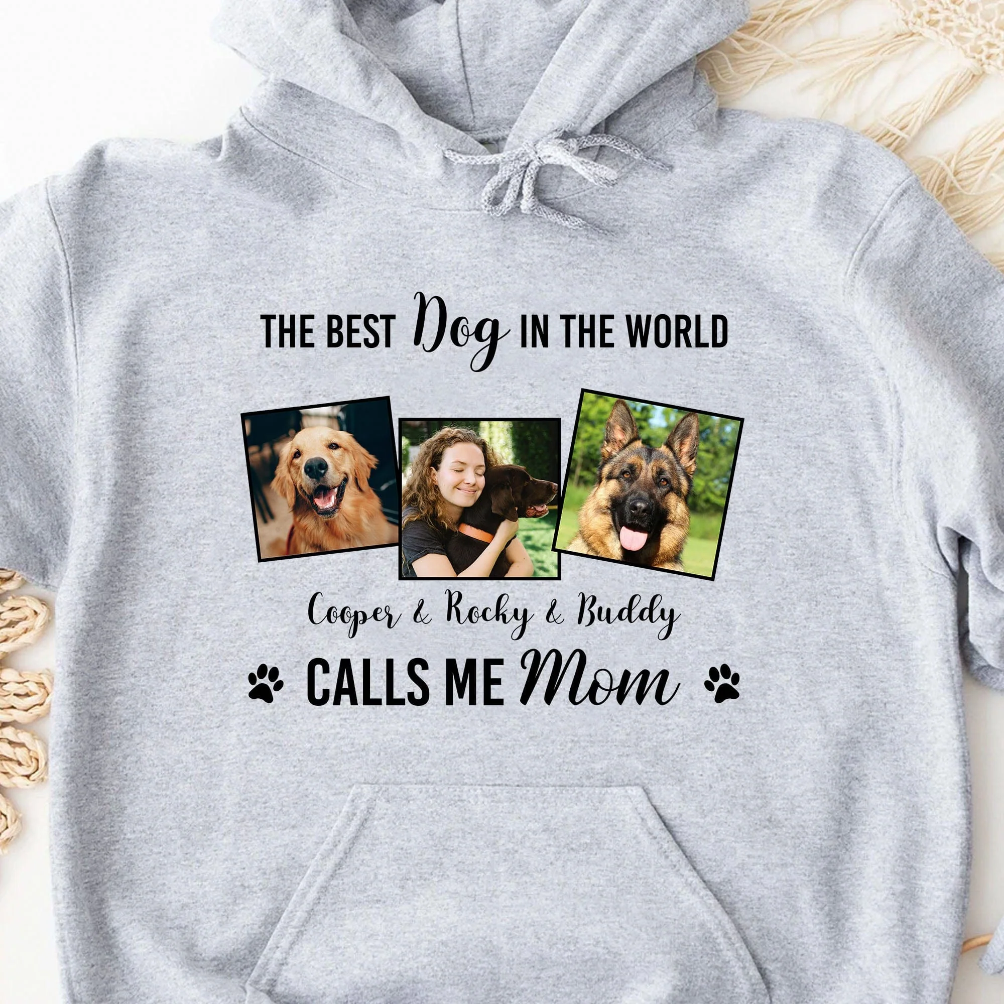The Best Dog In The World Call Me Mom Personalized Custom Dog Photo Shirt H479 - Image 2