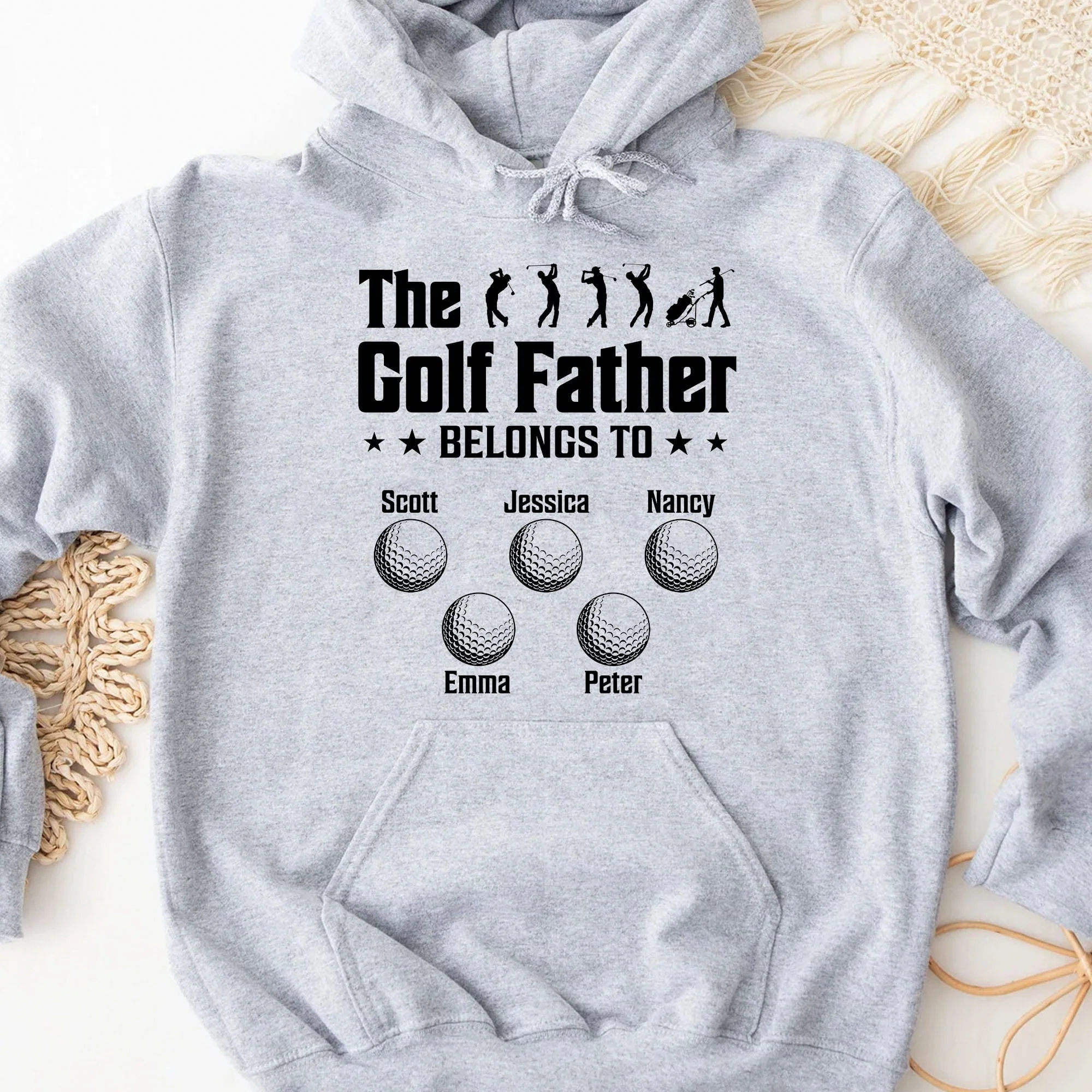 The Golf Father Belongs To Personalized Custom Family Shirt C325 - Image 3