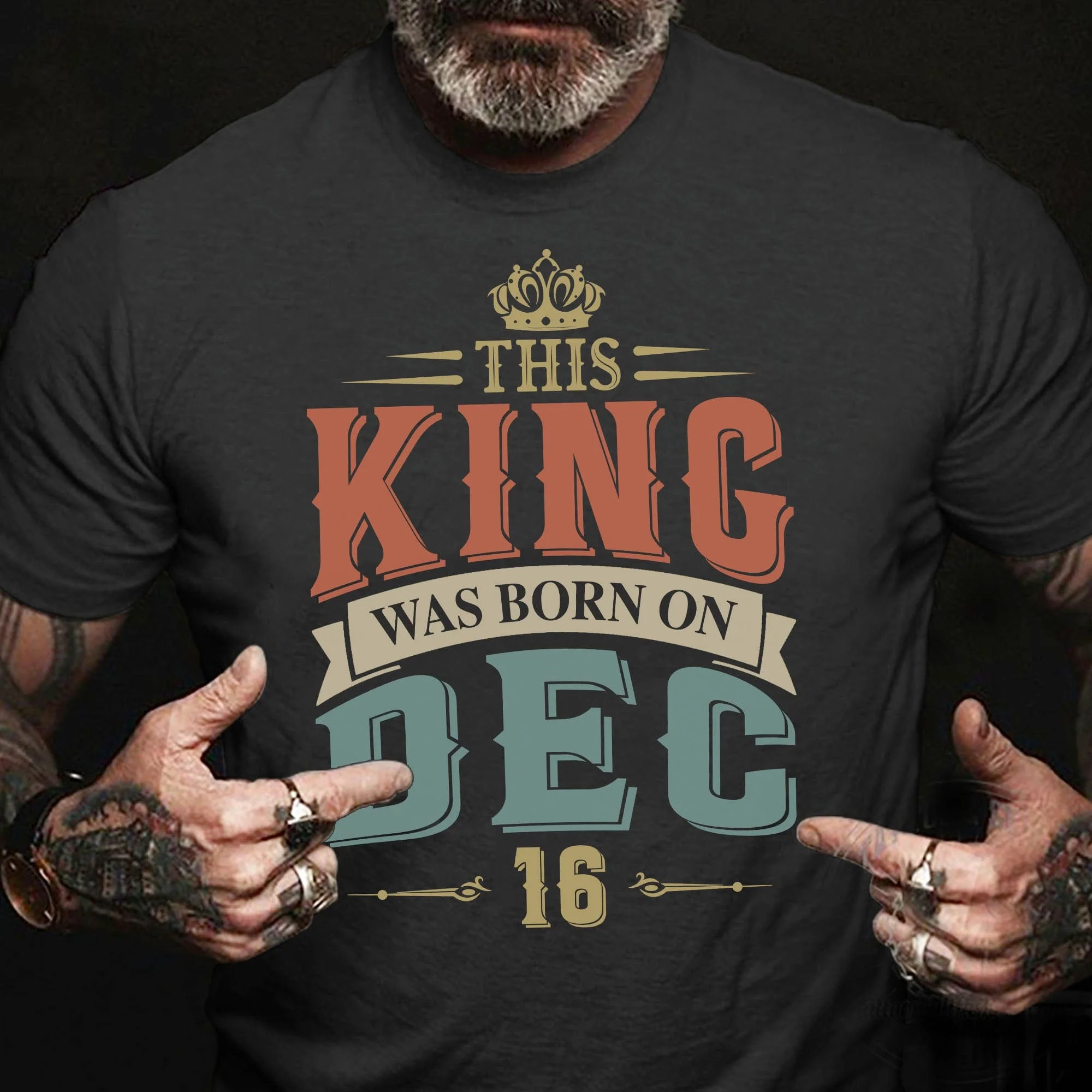 This King Was Born Personalized Custom Birthday Shirt C301