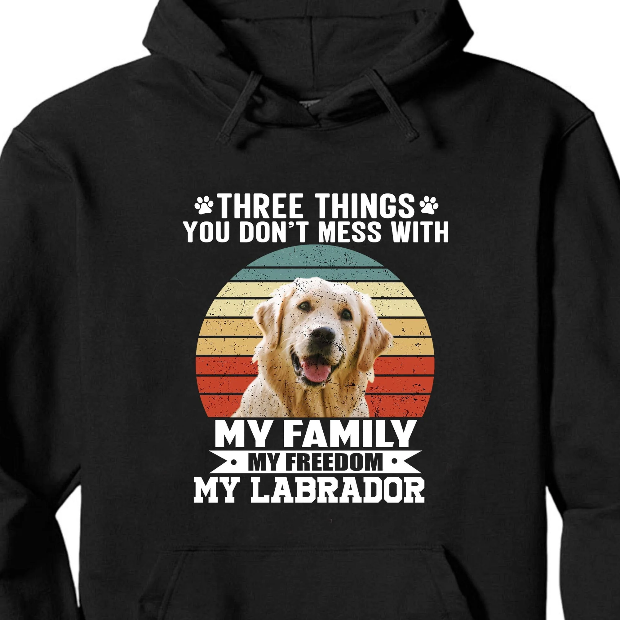 Three Things You Don't Mess With Vintage Retro Photo Shirt, Personalized Custom Photo Dog  Shirt H458 - Image 4
