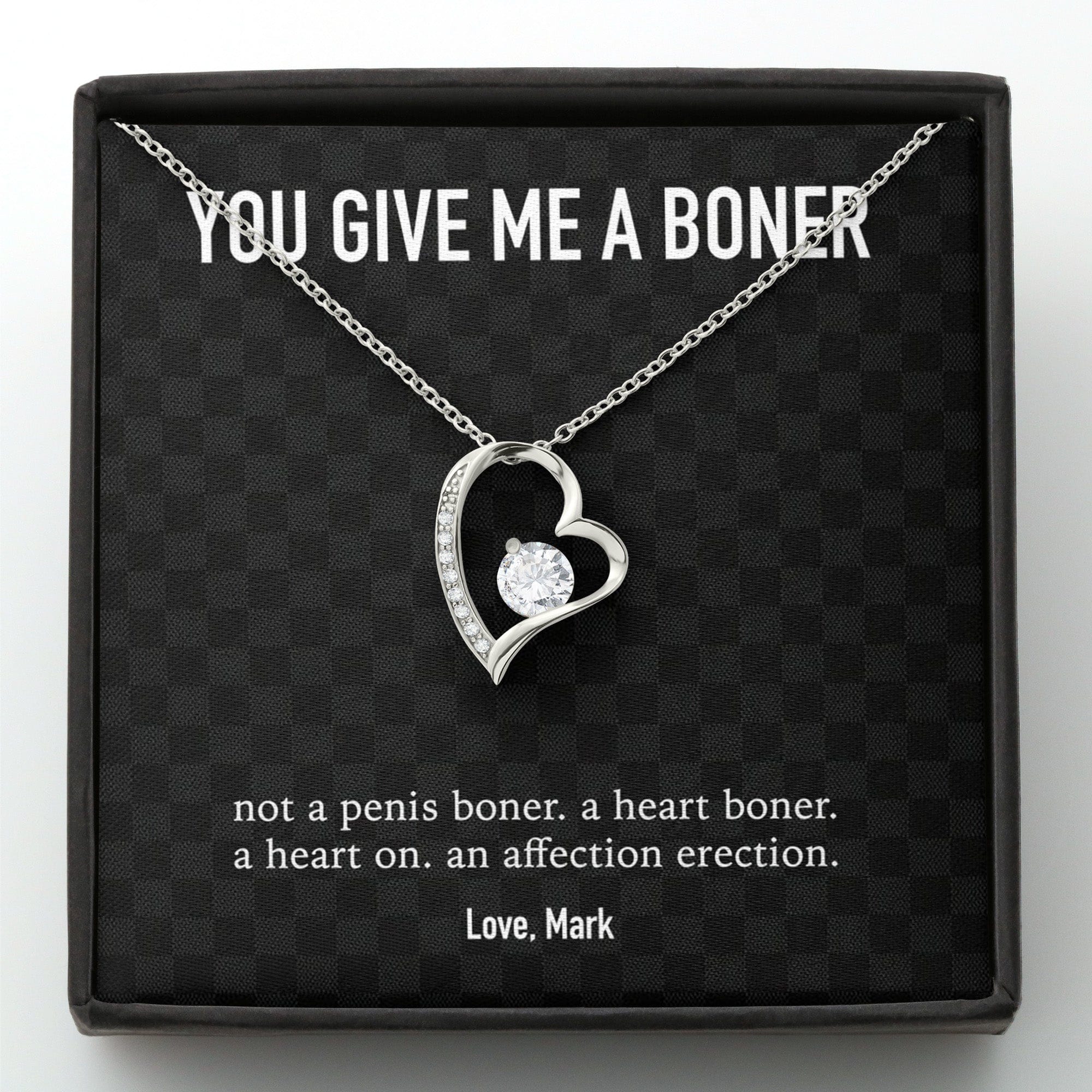 To My Wife Girlfriend Personalized Message Card Necklace T99 - Image 2