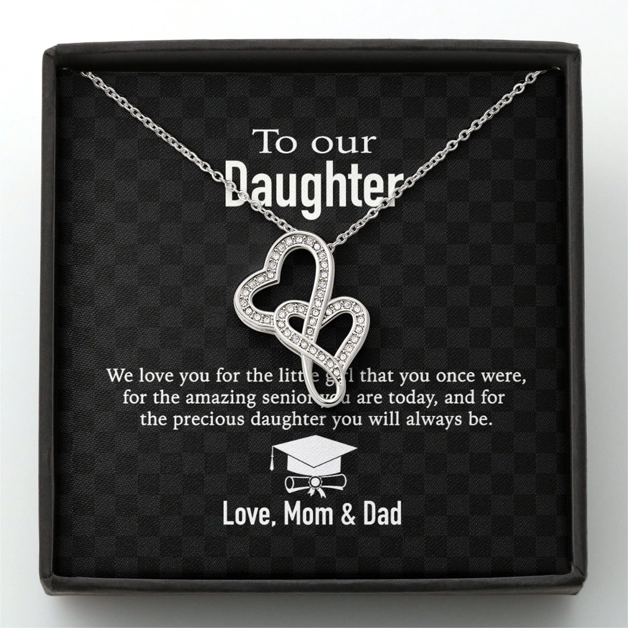 To Our Daughter Love Mom & Dad Personalized Necklace - Image 4