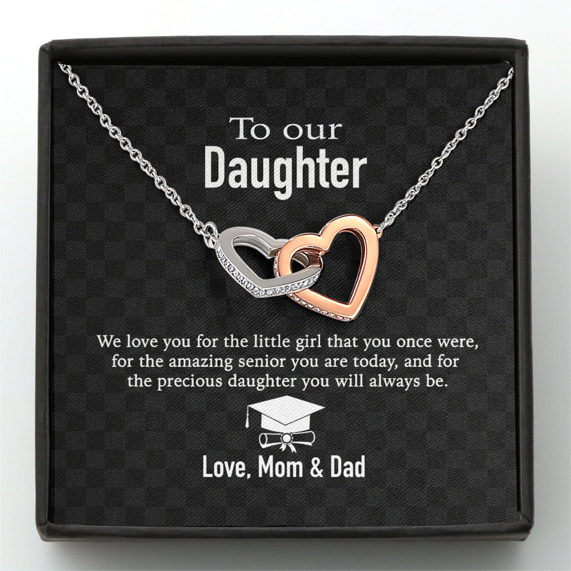 To Our Daughter Love Mom & Dad Personalized Necklace - Image 5