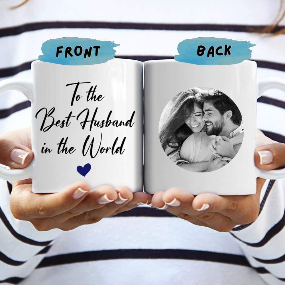 To the Best Husband In The World Coffee Mug, Valentine Day Gift HN590 - Image 2