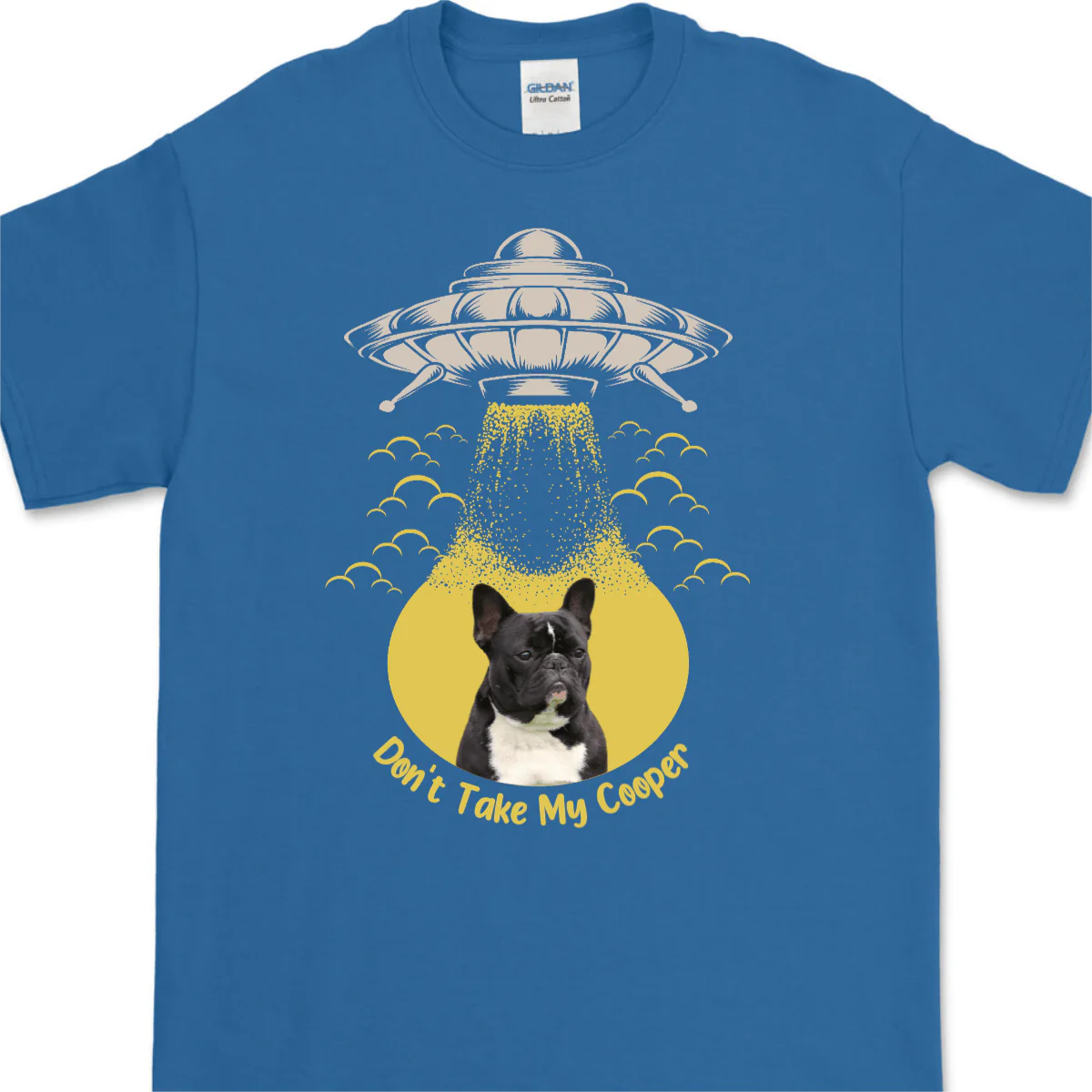UFO Don't Take My Pet, Dog Cat Photo Custom T-Shirt, SG02 - Image 3