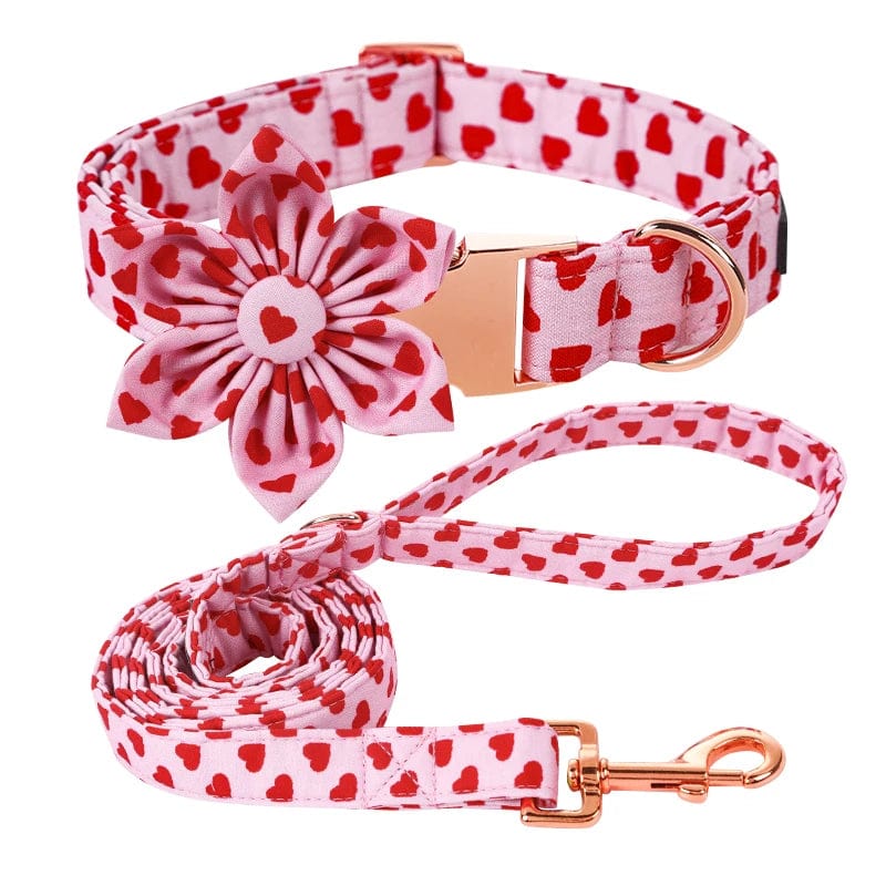 Unique Style Pink Valentine Dog Collar - Image 12