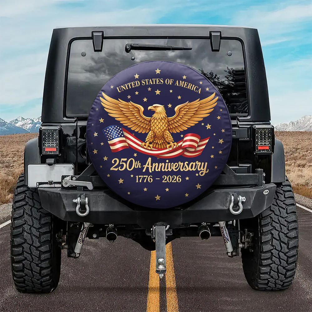 United States 250th Anniversary Tire Cover Gift for Family HA75 898958