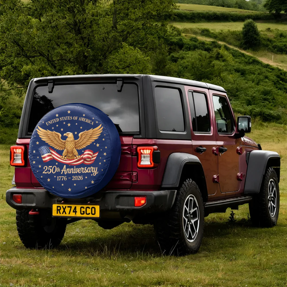 United States 250th Anniversary Tire Cover Gift for Family HA75 898958 - Image 2