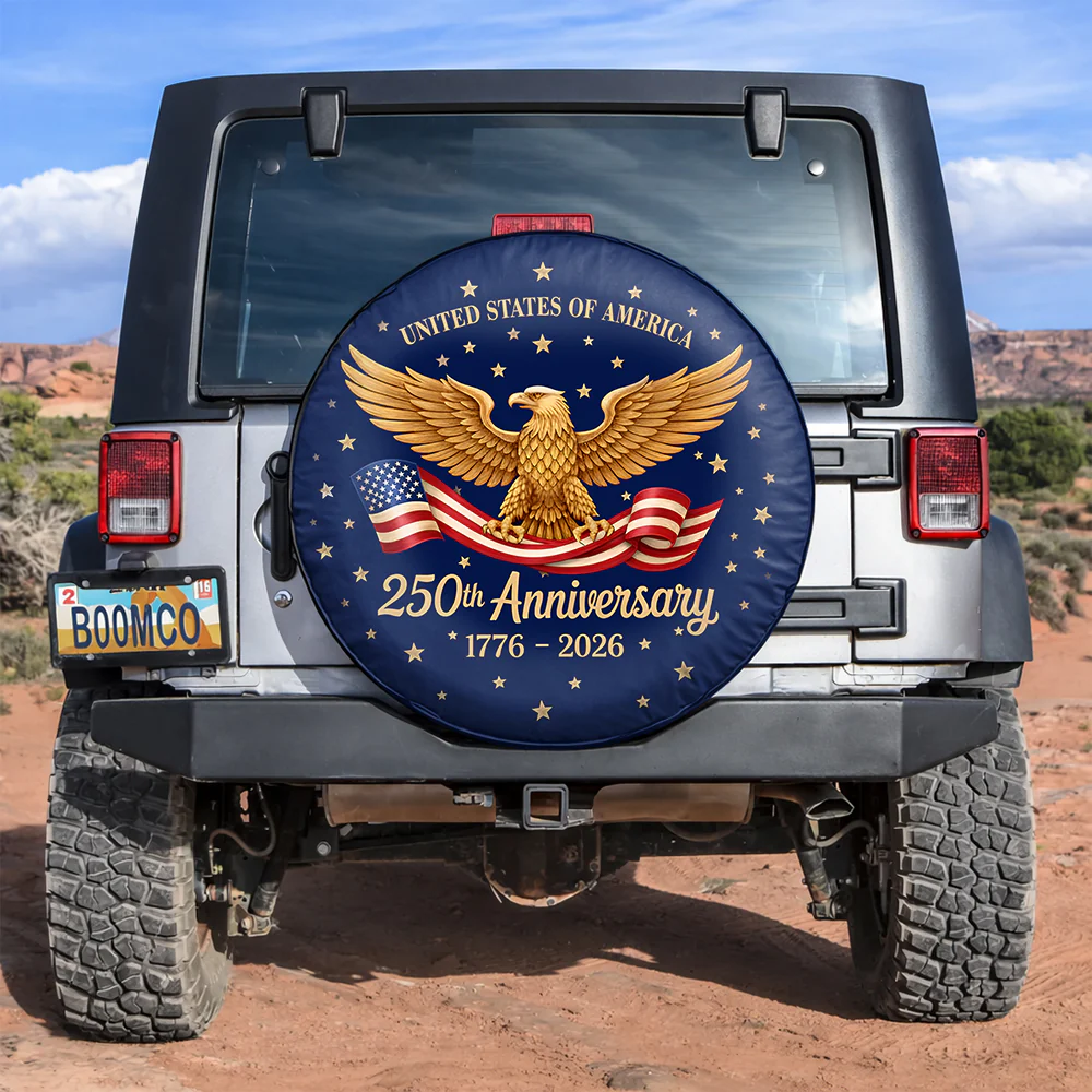 United States 250th Anniversary Tire Cover Gift for Family HA75 898958 - Image 4